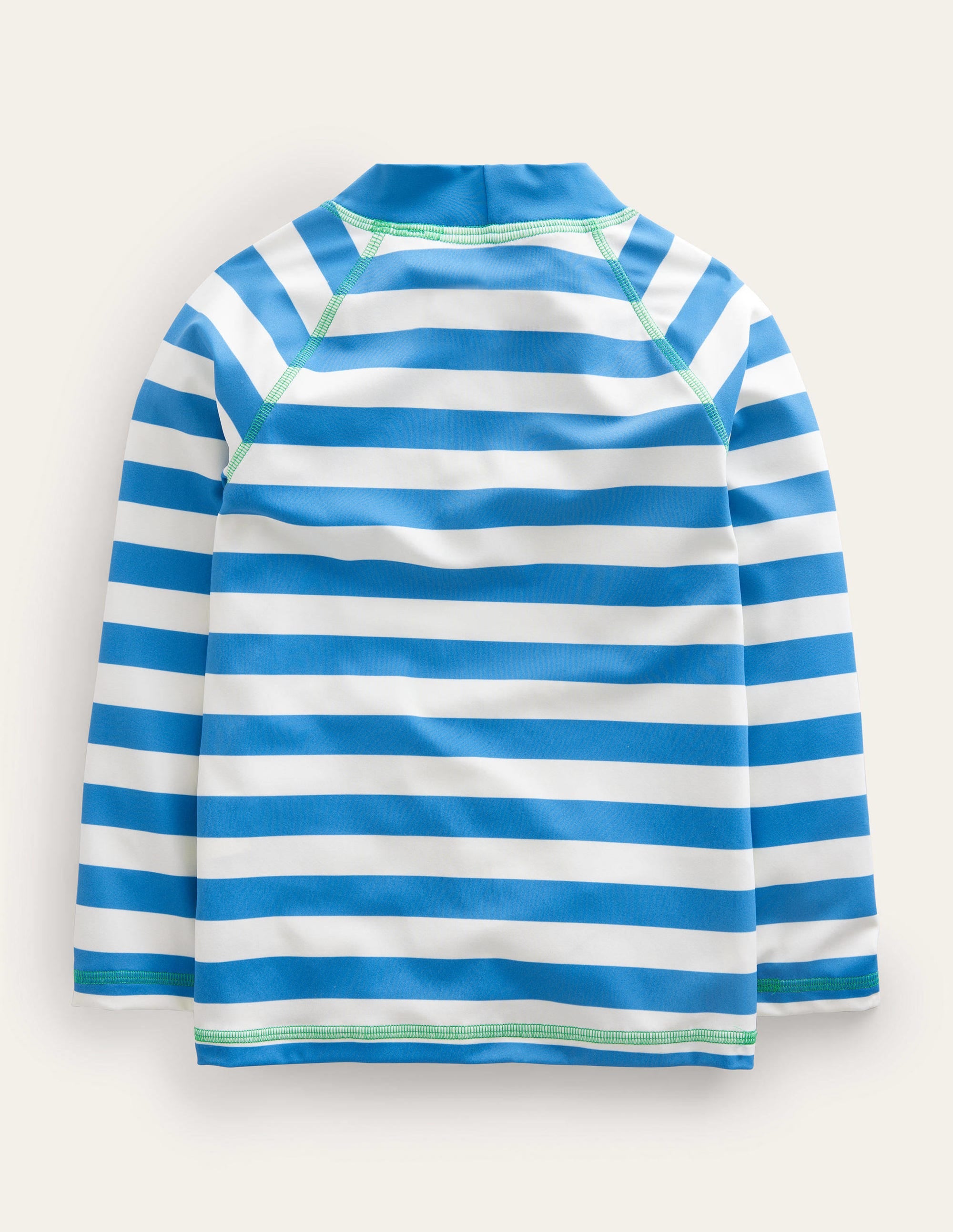 Logo Rash Vest-Island Blue and Ivory Stripe - Image 2