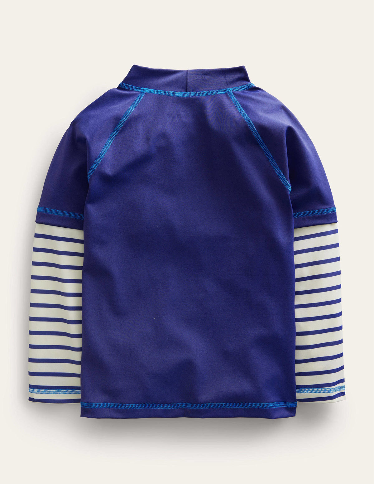 Logo Rash Vest-Starboard Blue, Ivory Stripe - Image 2