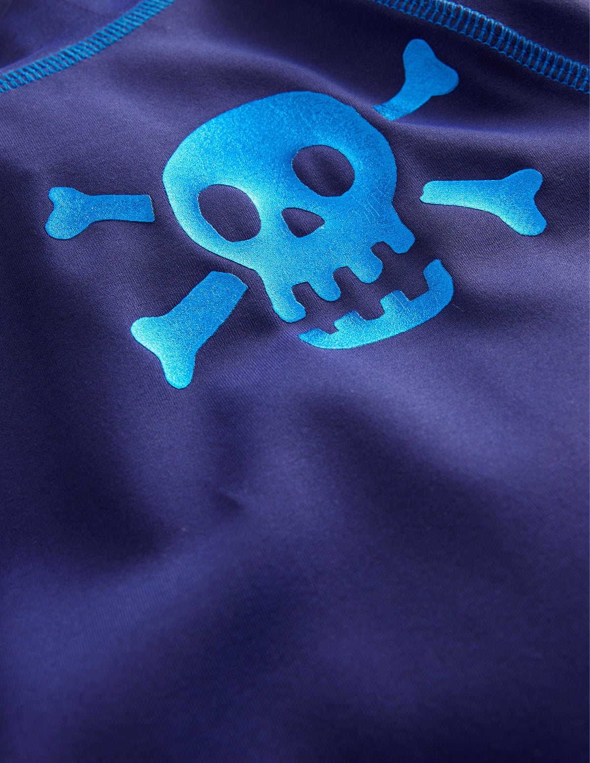 Logo Rash Vest-Starboard Blue, Ivory Stripe - Image 3