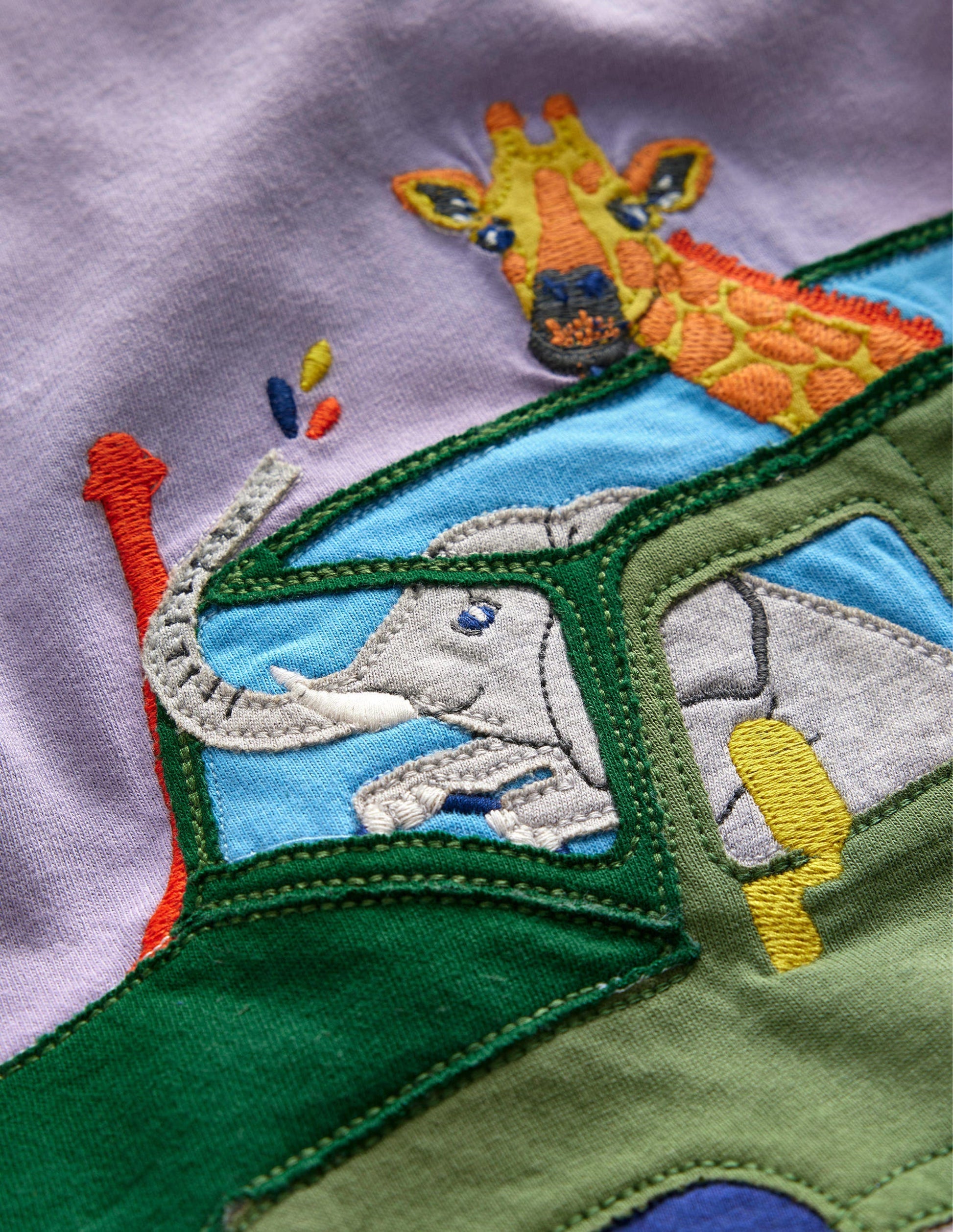 Travelling Animals T-shirt-Misty Lavender Jeep-3