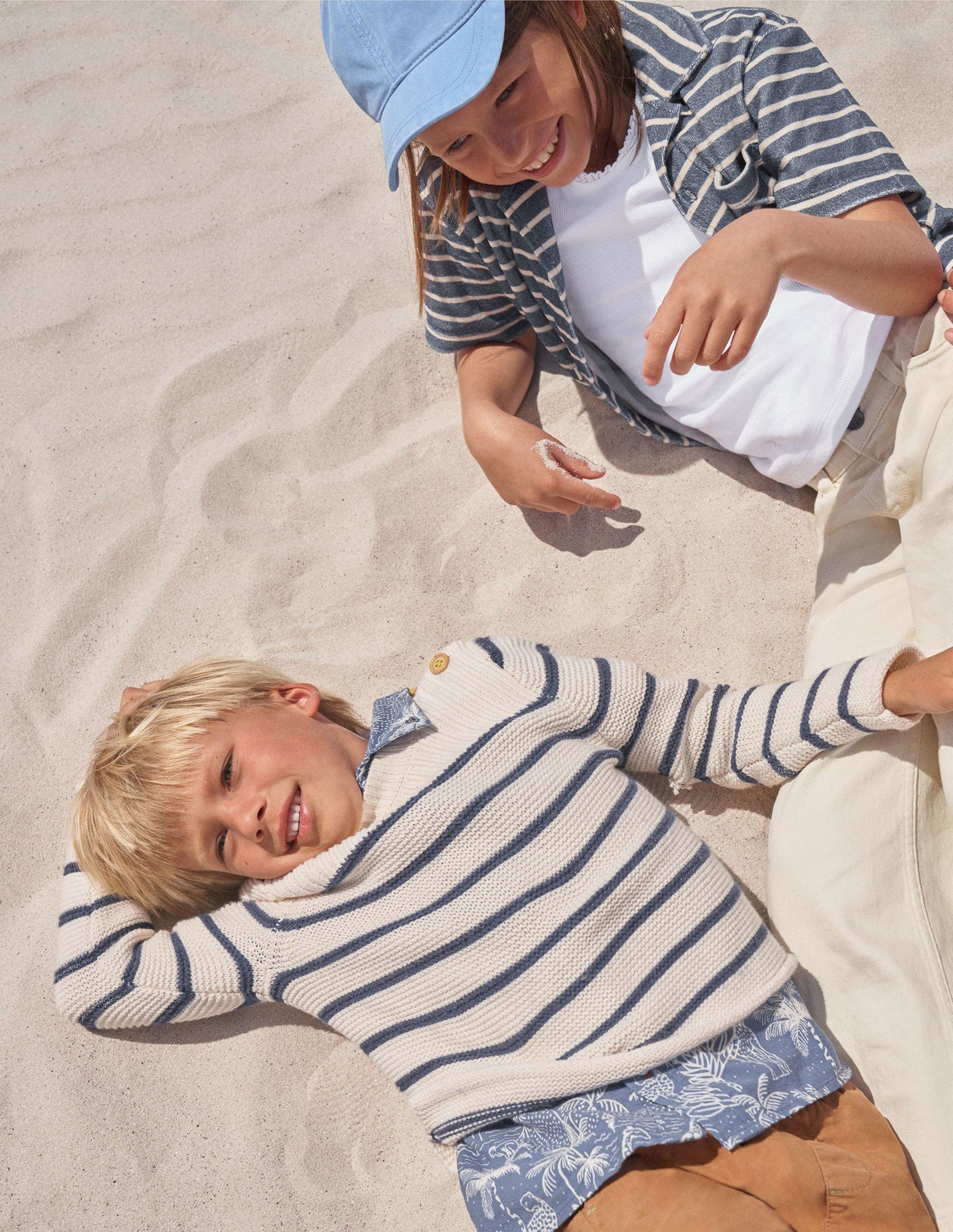 Cotton Linen Shirt-Blue Island Palm-6