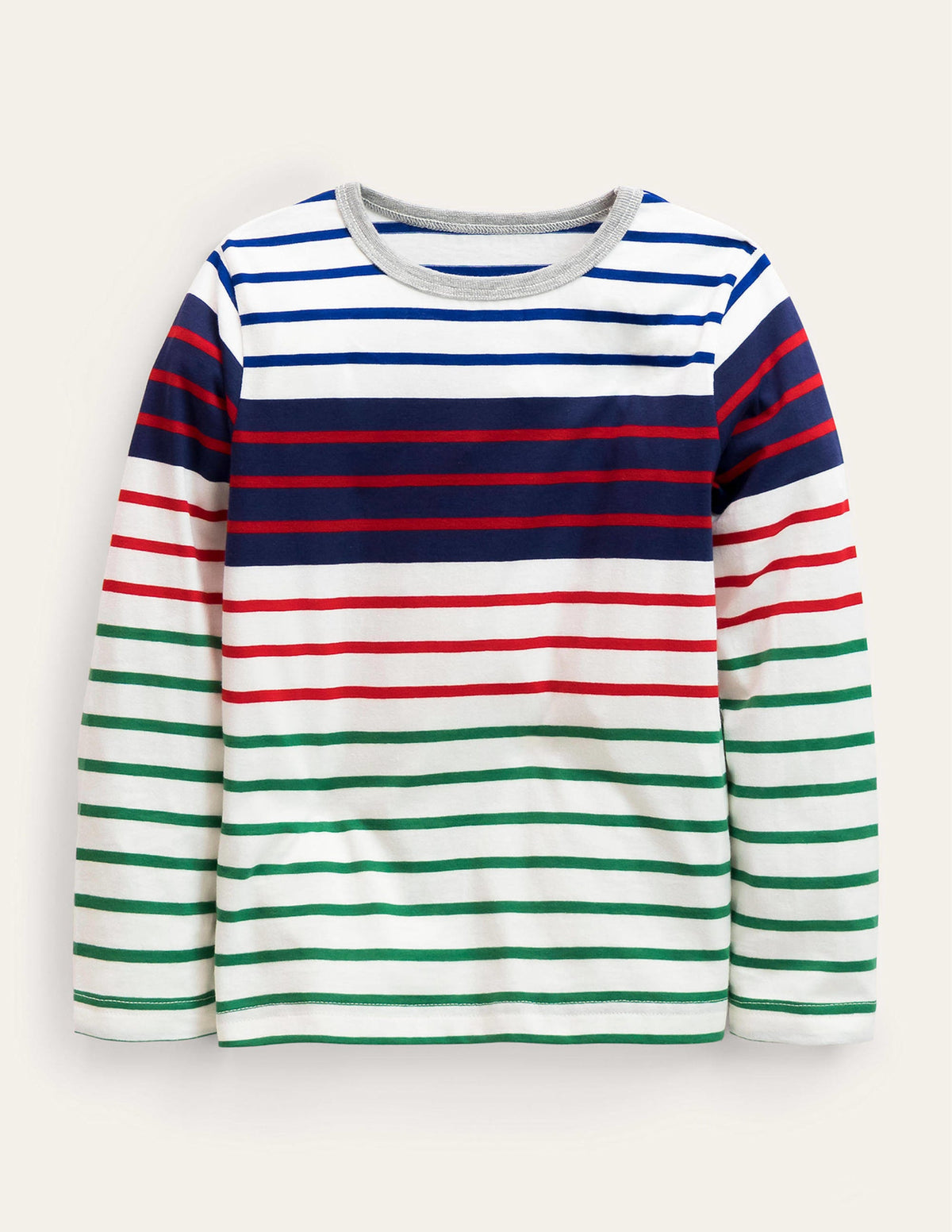 Fun Breton T-shirt-Ivory/Cabana Blue-1