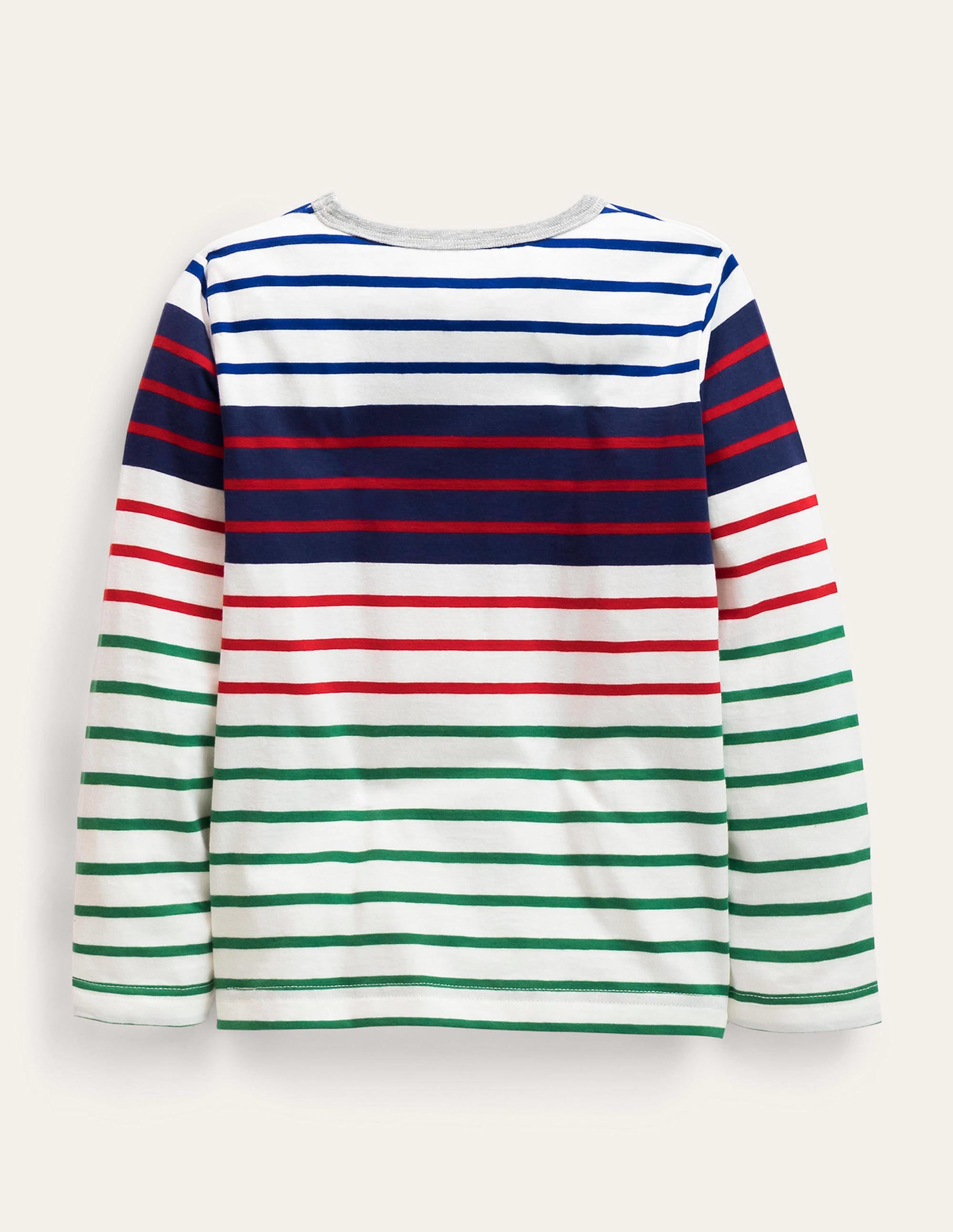 Fun Breton T-shirt-Ivory/Cabana Blue - Image 2