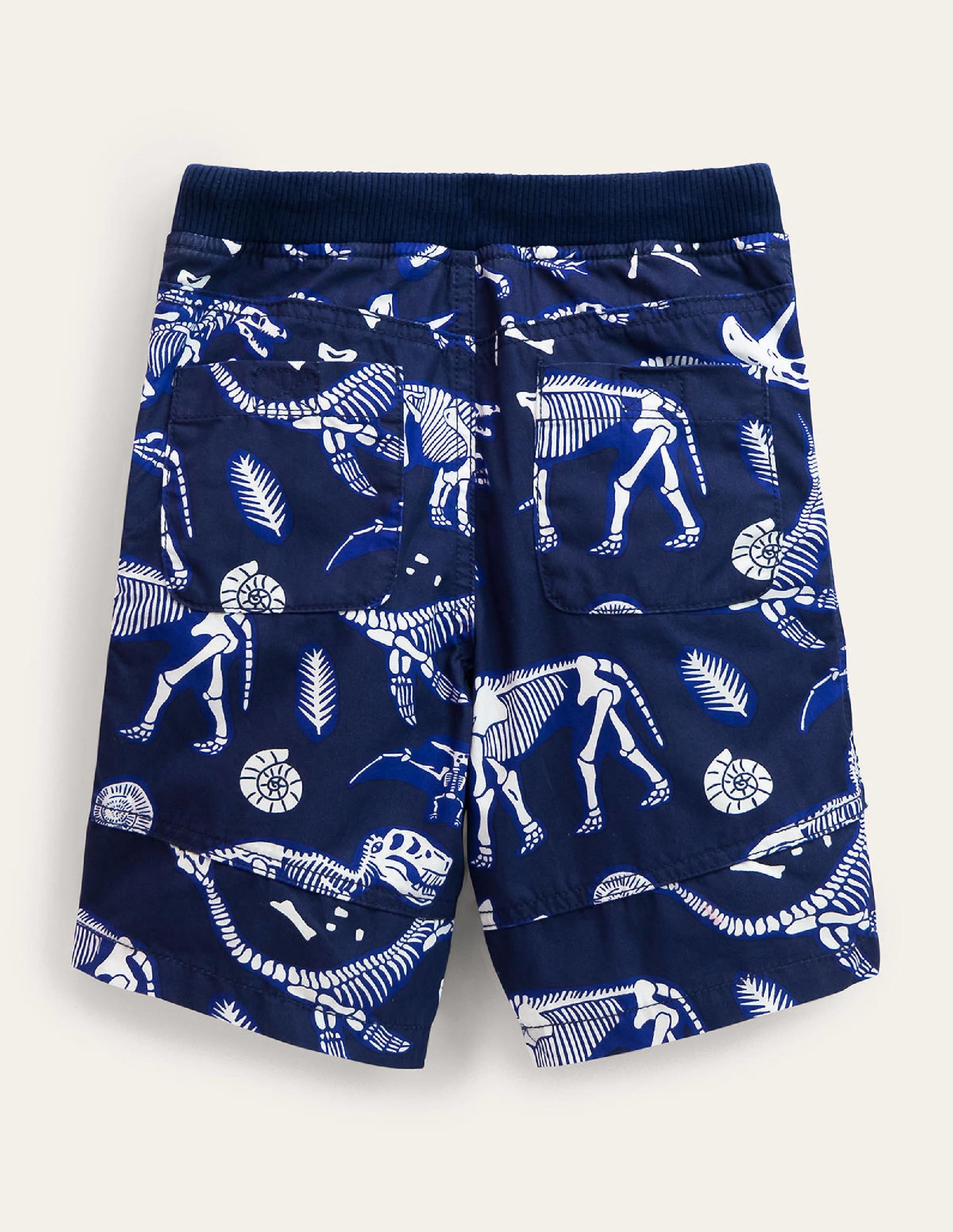 Adventure Shorts-Starboard Blue Dino Skeletons - Image 2