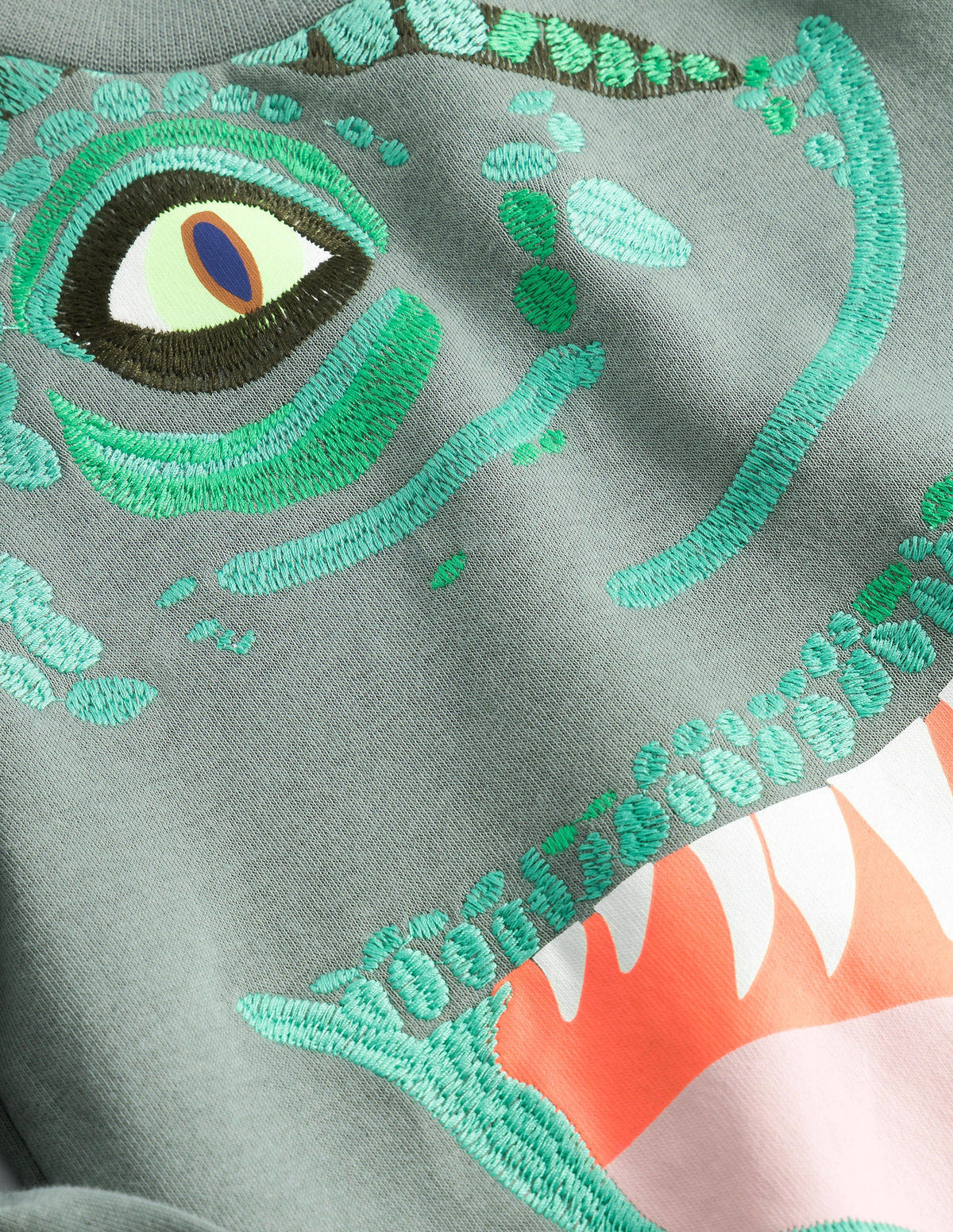 Superstitch Sweatshirt-Pottery Green Dinosaur-3