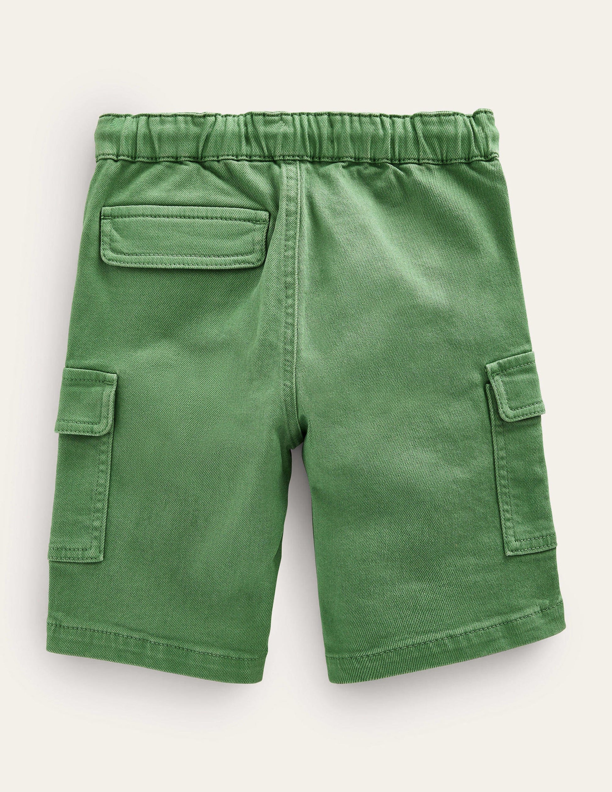 Garment Dye Cargo Shorts-Safari Green-2