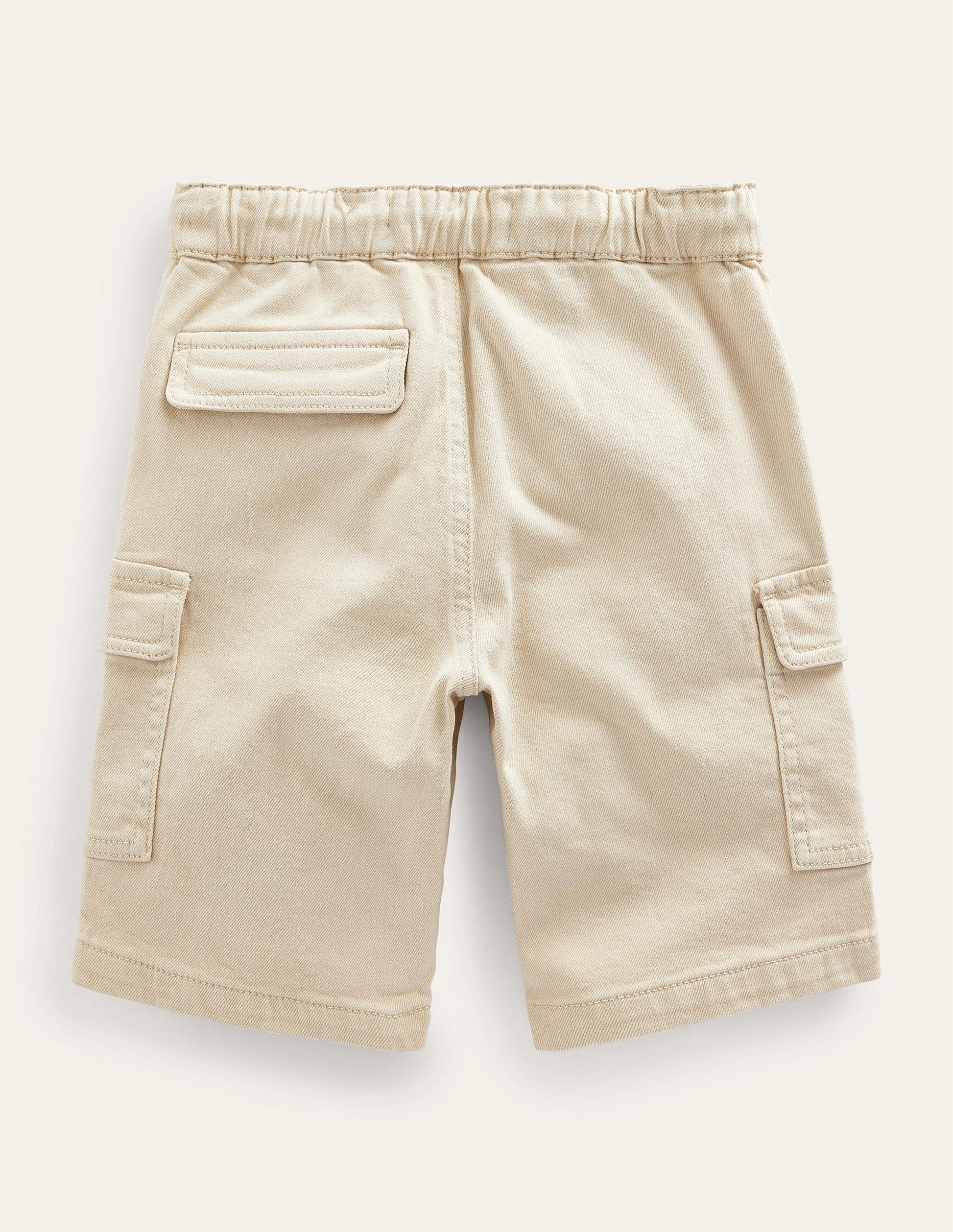 Garment Dye Cargo Shorts-Stone-2