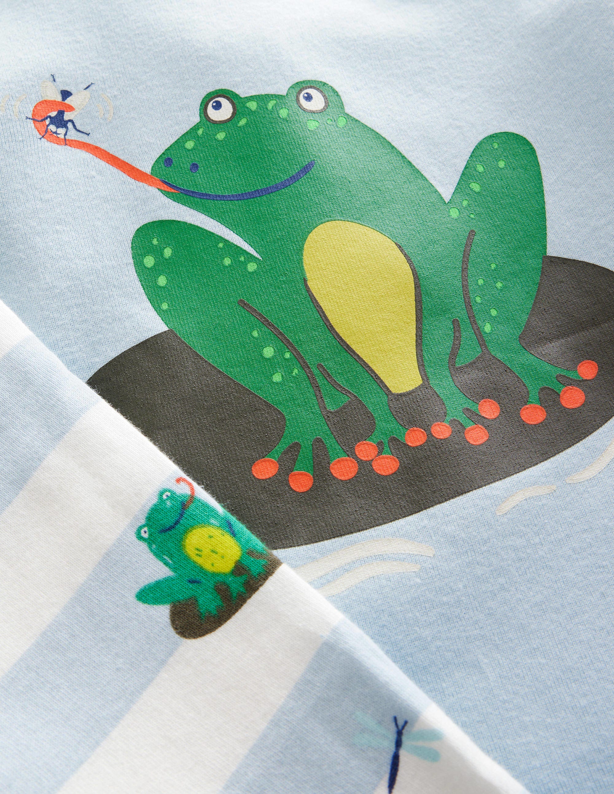 Snug Twin Pack Long Pyjamas-Surf Frog - Image 3