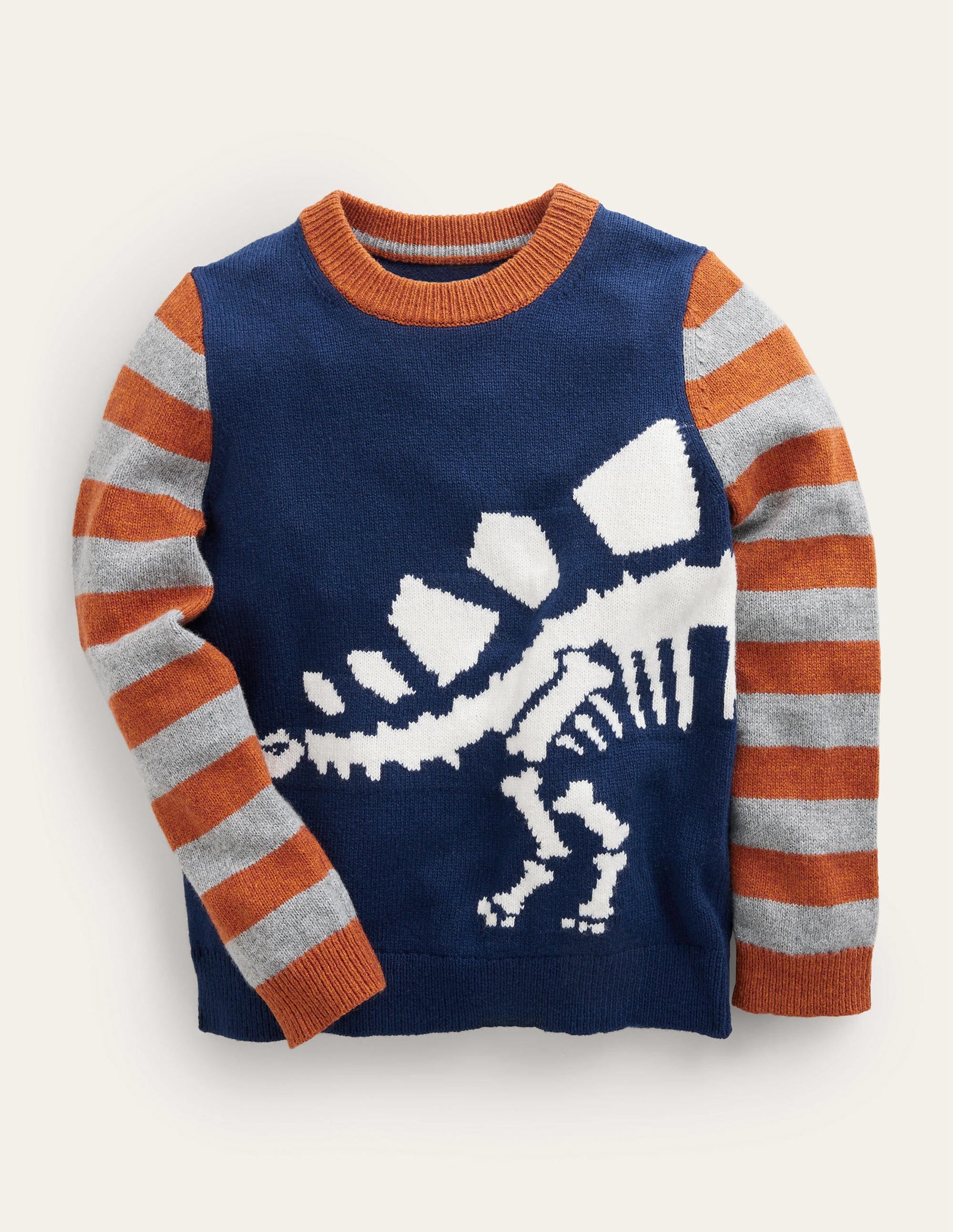 Fun Logo Jumper-College Navy Dino - Image 1