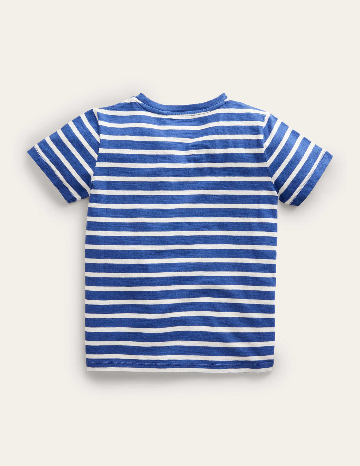 Striped Washed Slub T-shirt-Starboard/Ivory-2
