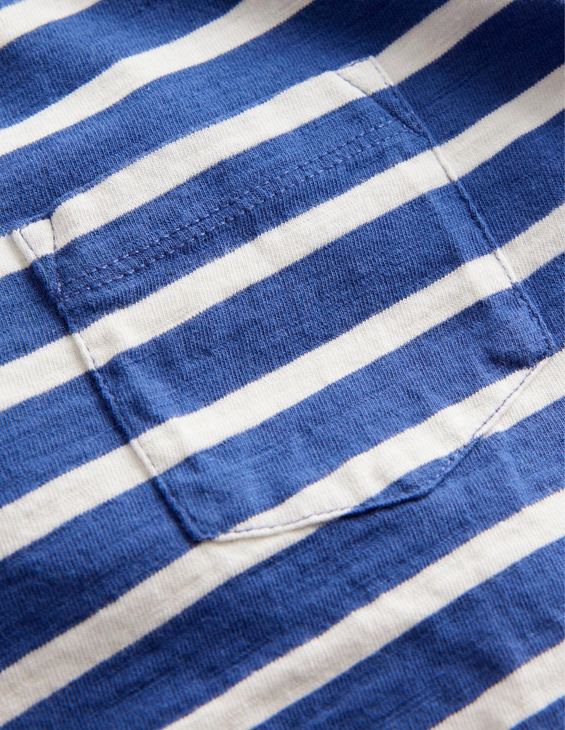 Striped Washed Slub T-shirt-Starboard/Ivory-3