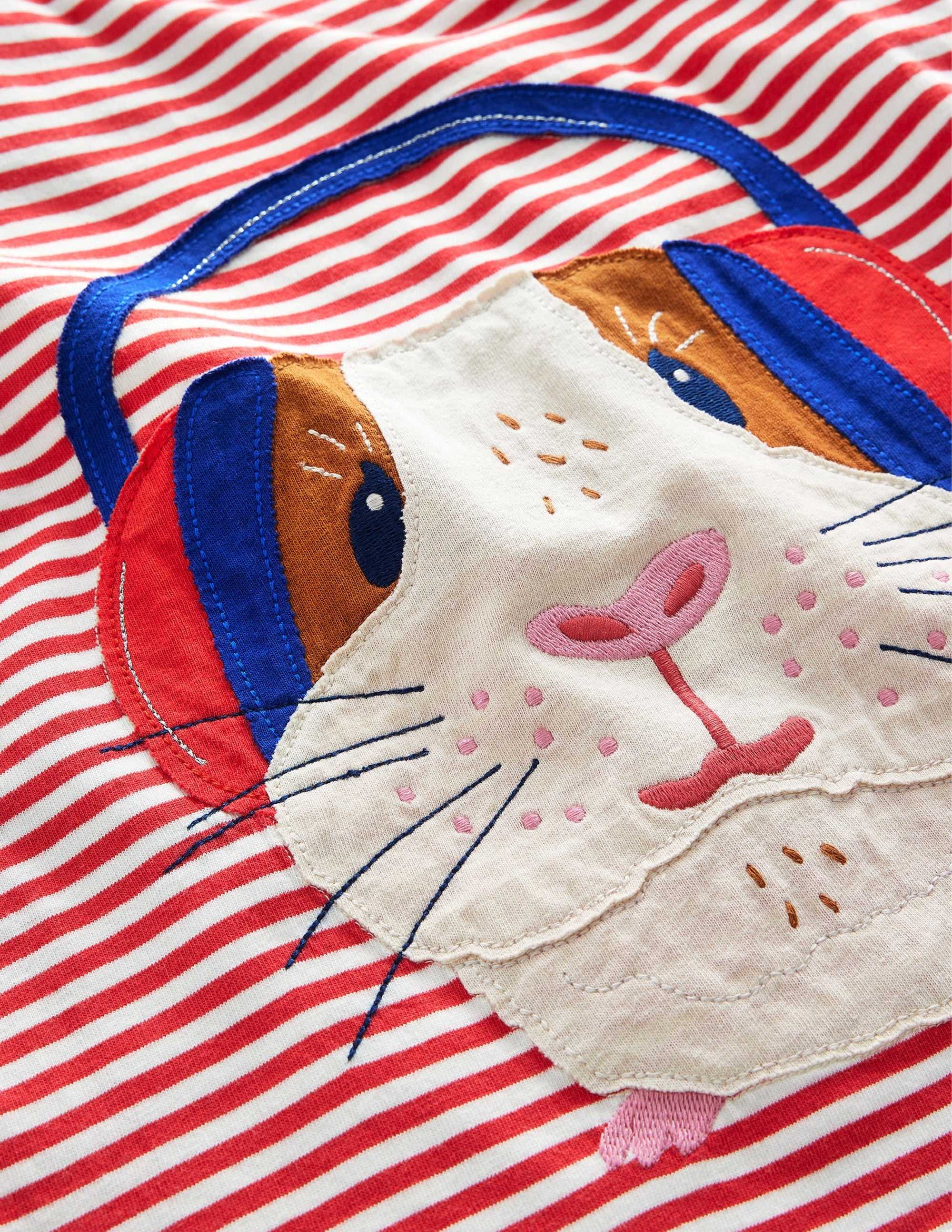 Funny Appliqué T-shirt-Jam/Ivory Guinea Pig - Image 3