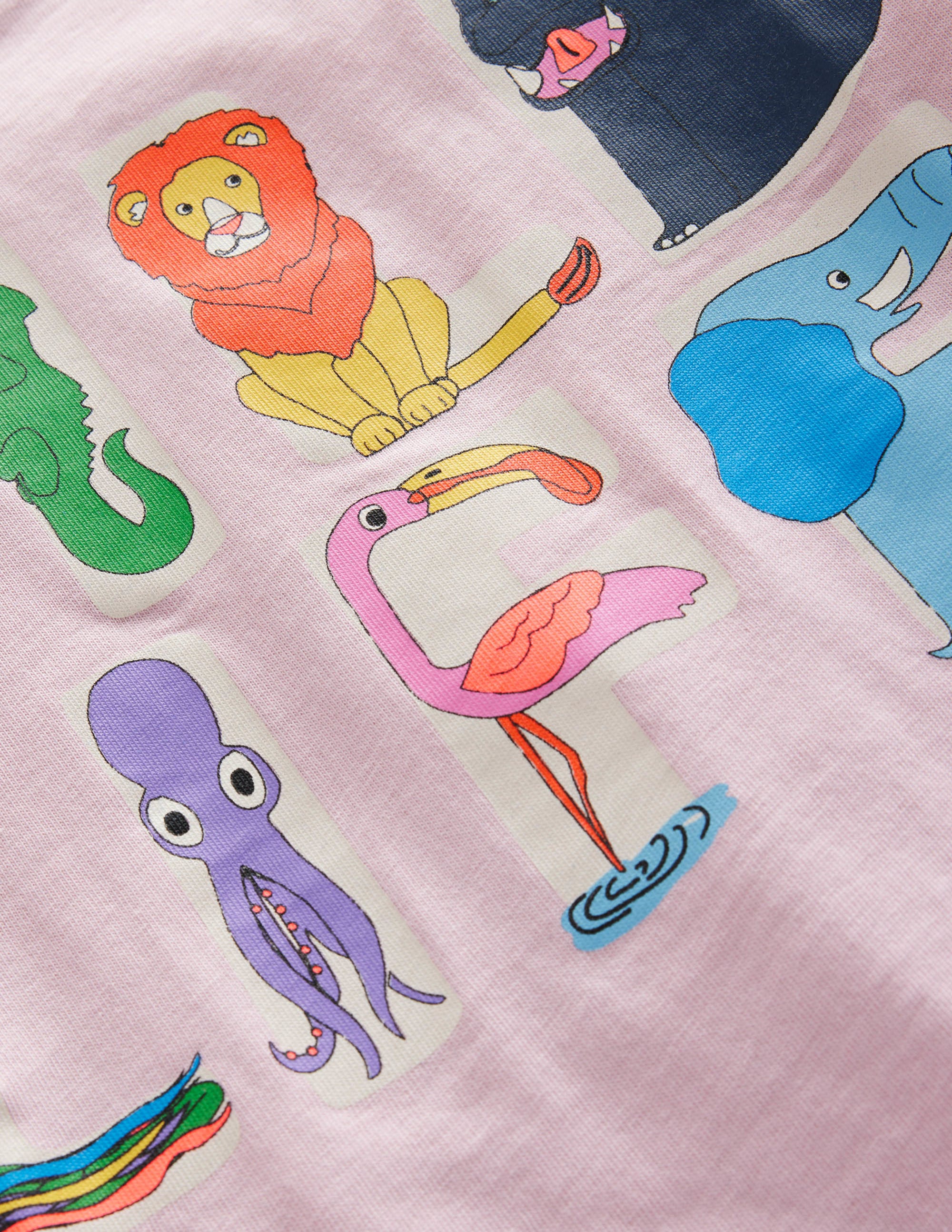 Graphic T-shirt-French Pink Wildlife - Image 3
