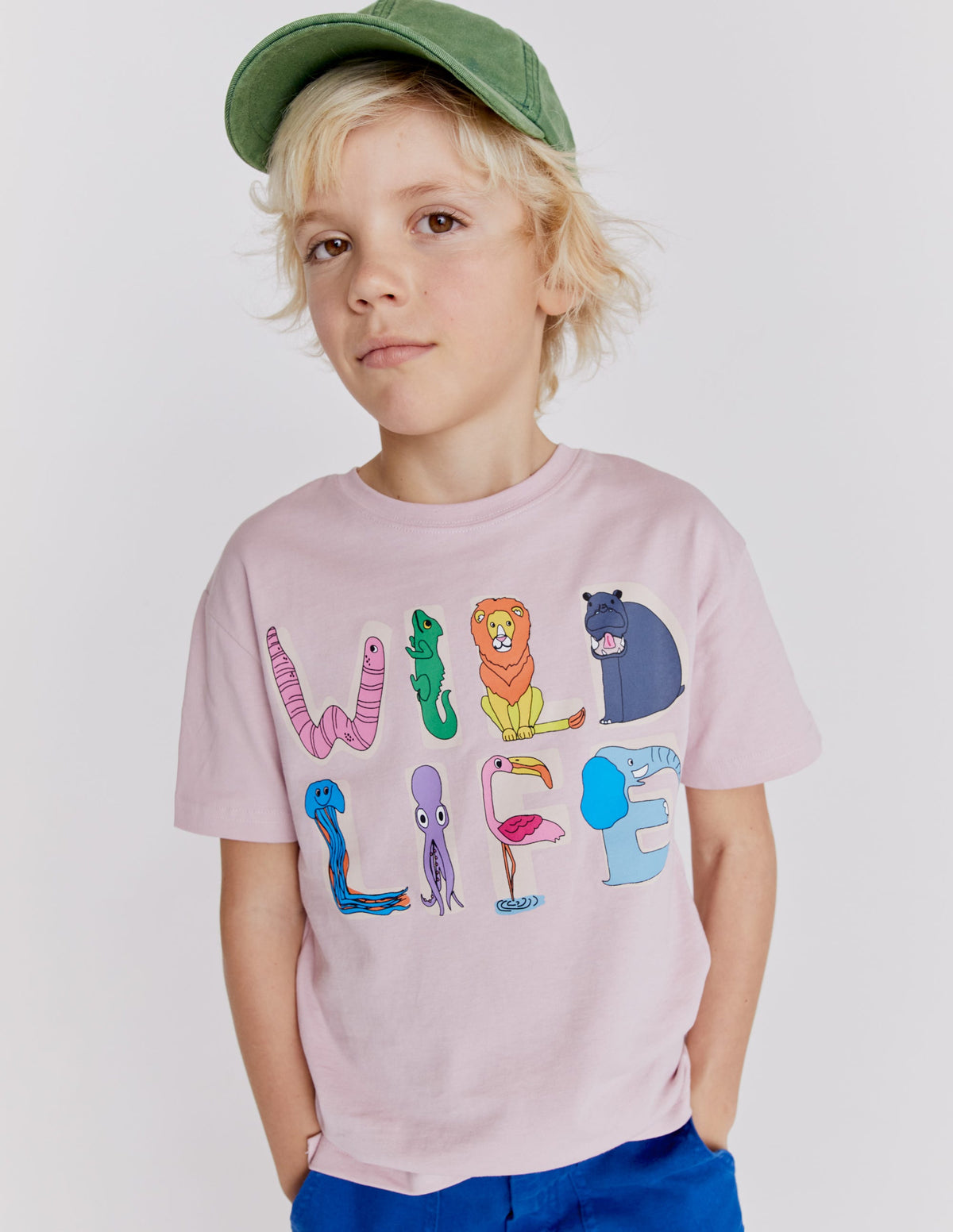 Graphic T-shirt-French Pink Wildlife-4
