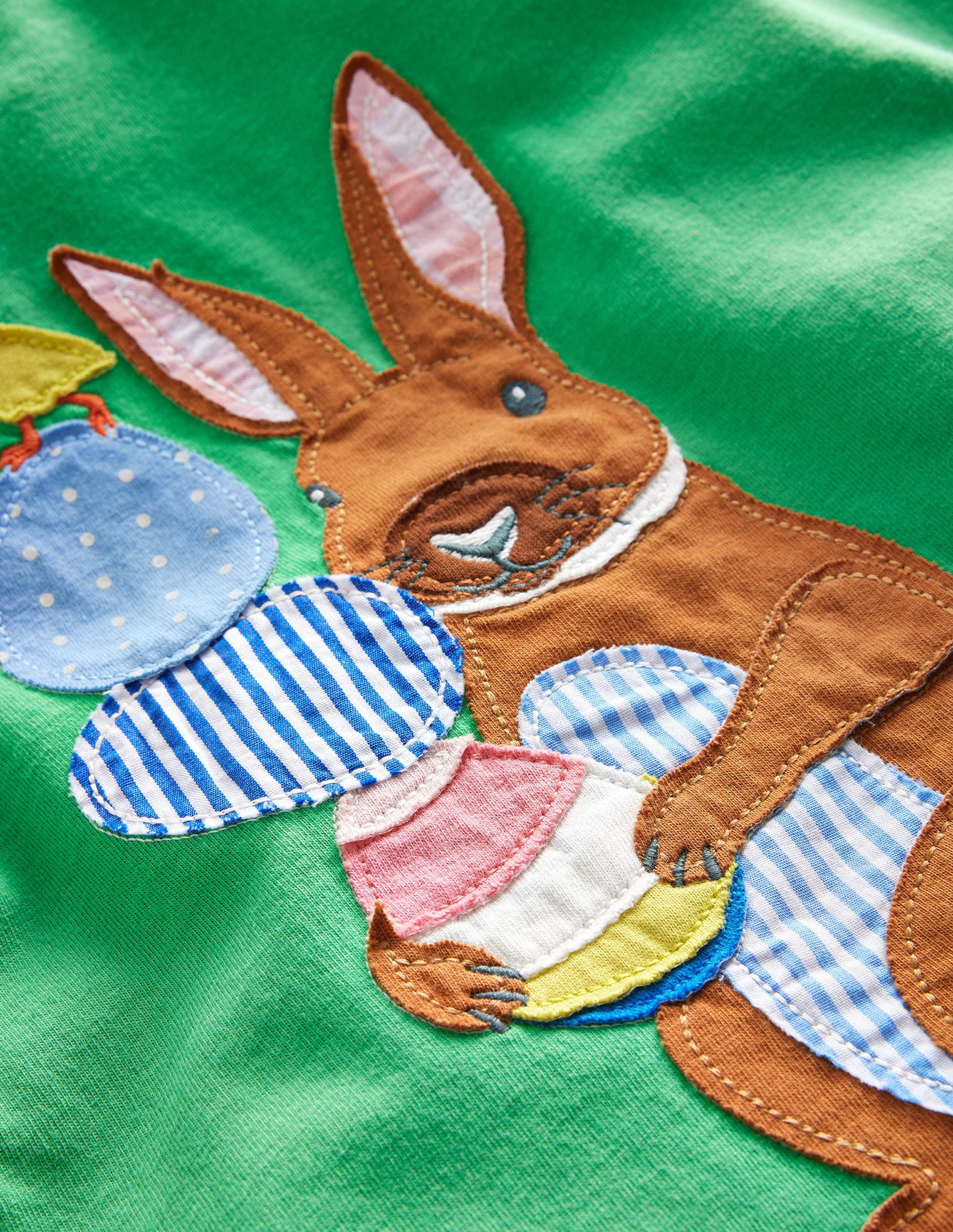 Easter Appliqué T-shirt-Aloe Green Easter - Image 3
