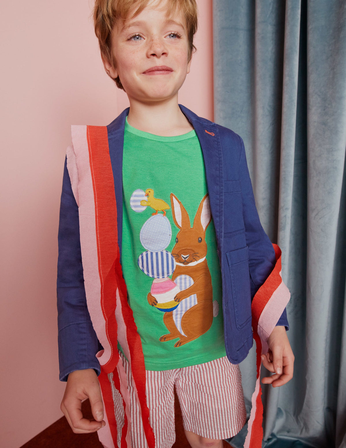 Easter Appliqué T-shirt-Aloe Green Easter - Image 4