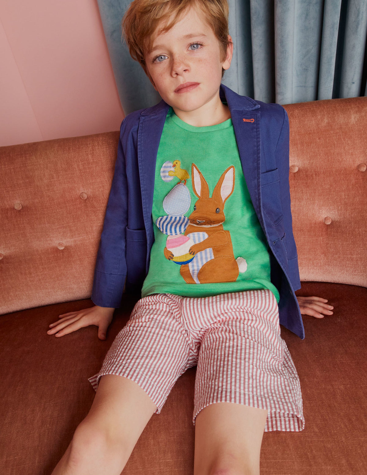 Easter Appliqué T-shirt-Aloe Green Easter-5