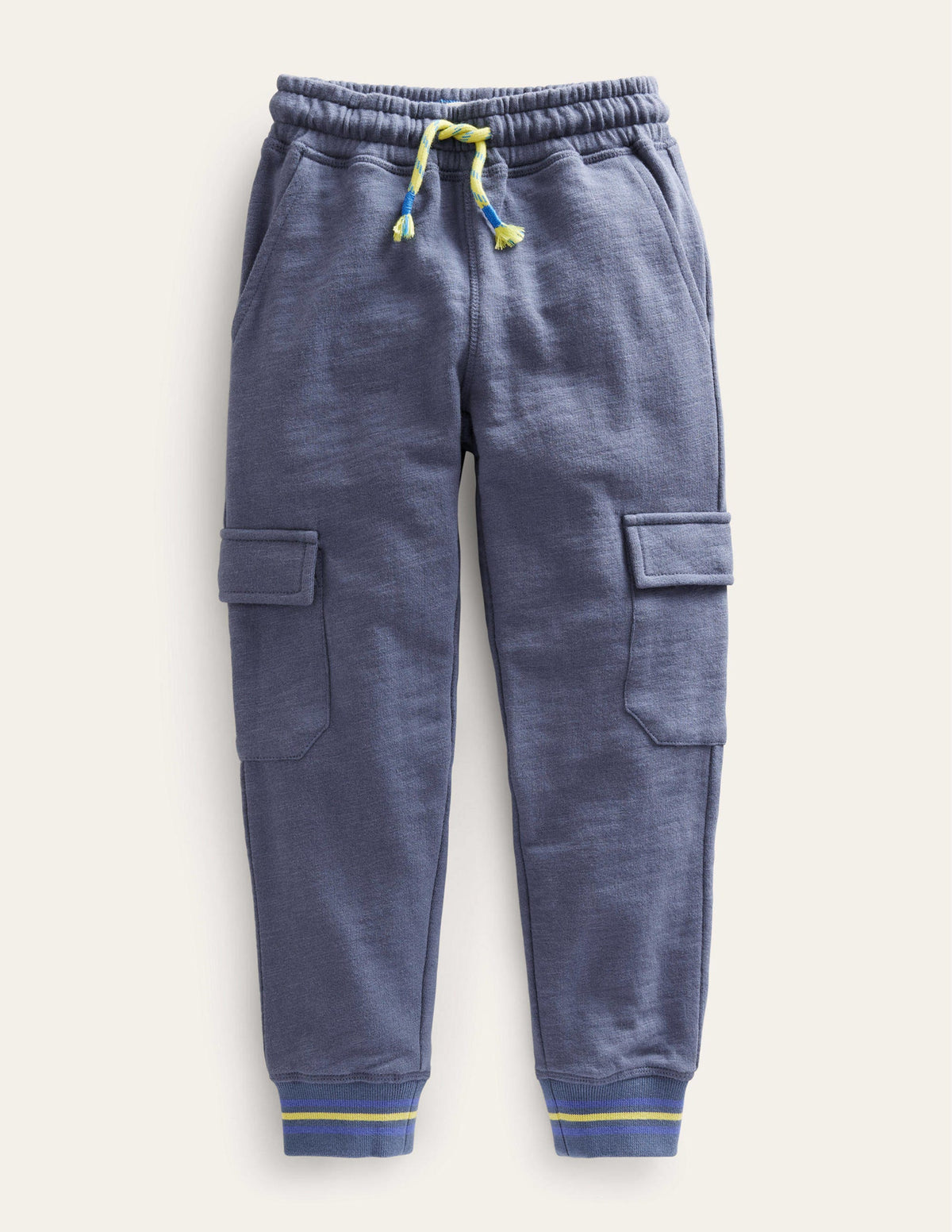 Slub Cargo Joggers-Robot Blue - Image 1