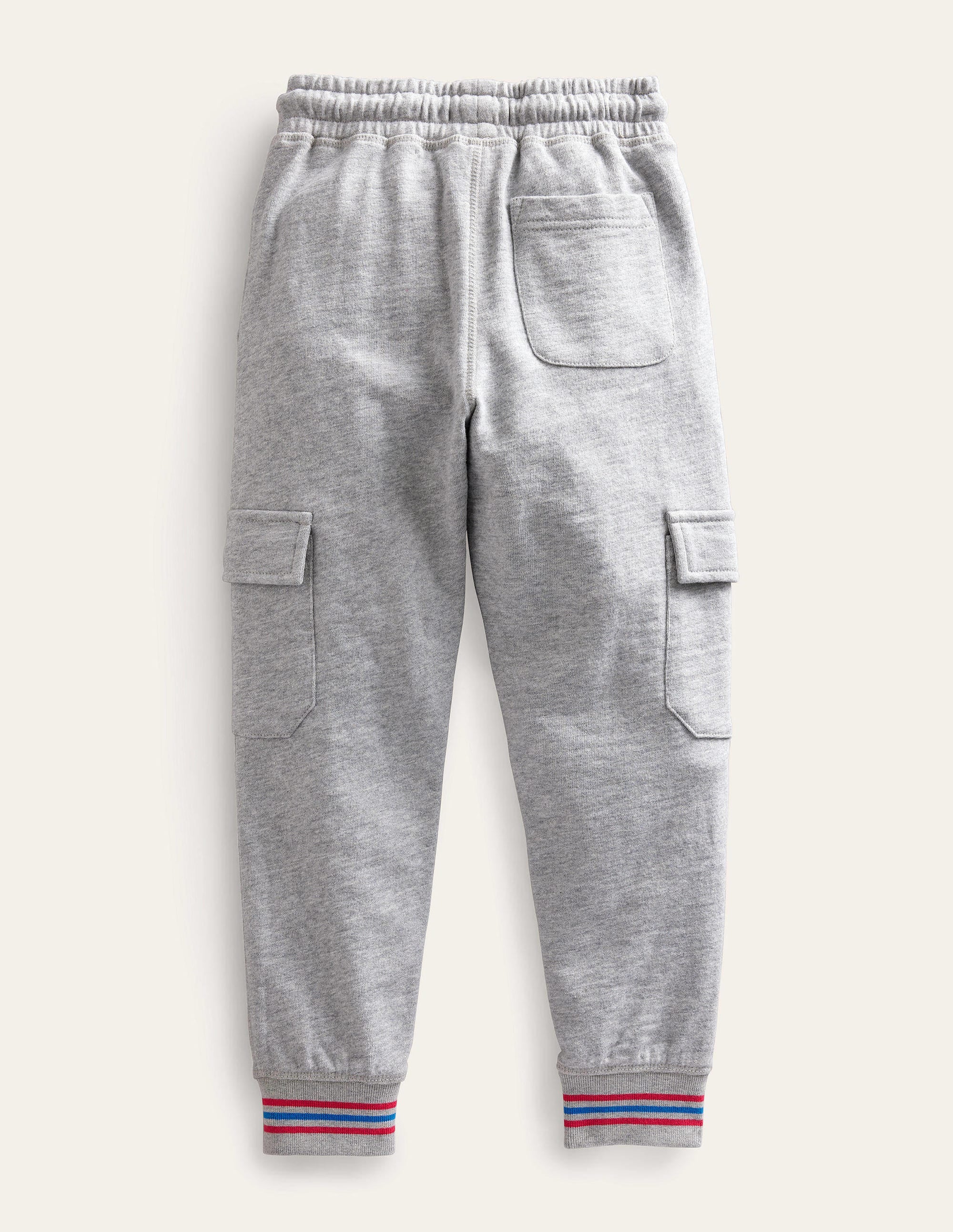 Slub Cargo Joggers-Grey Marl - Image 2