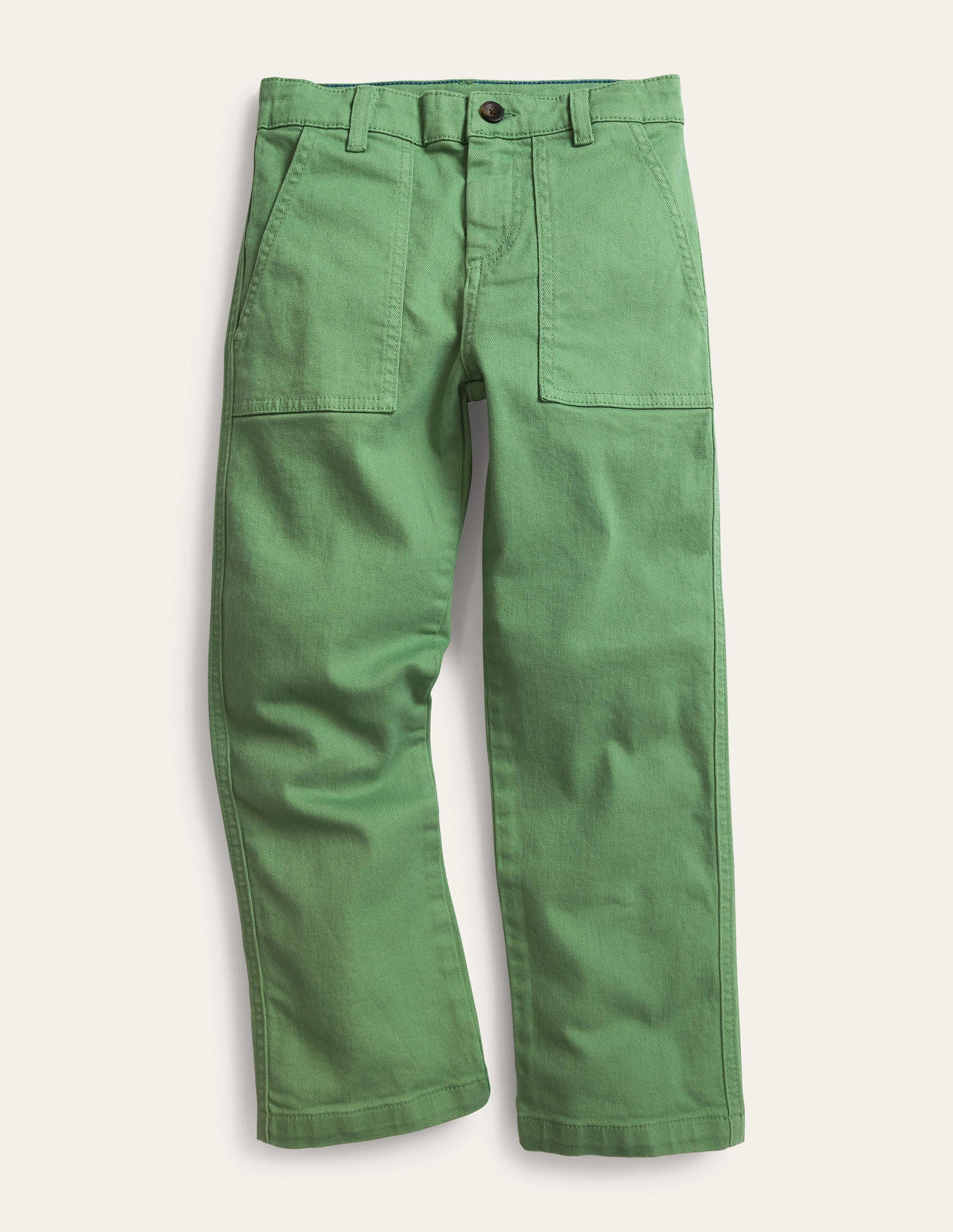 Relaxed Pocket Trousers-Deep Grass Green - Image 1
