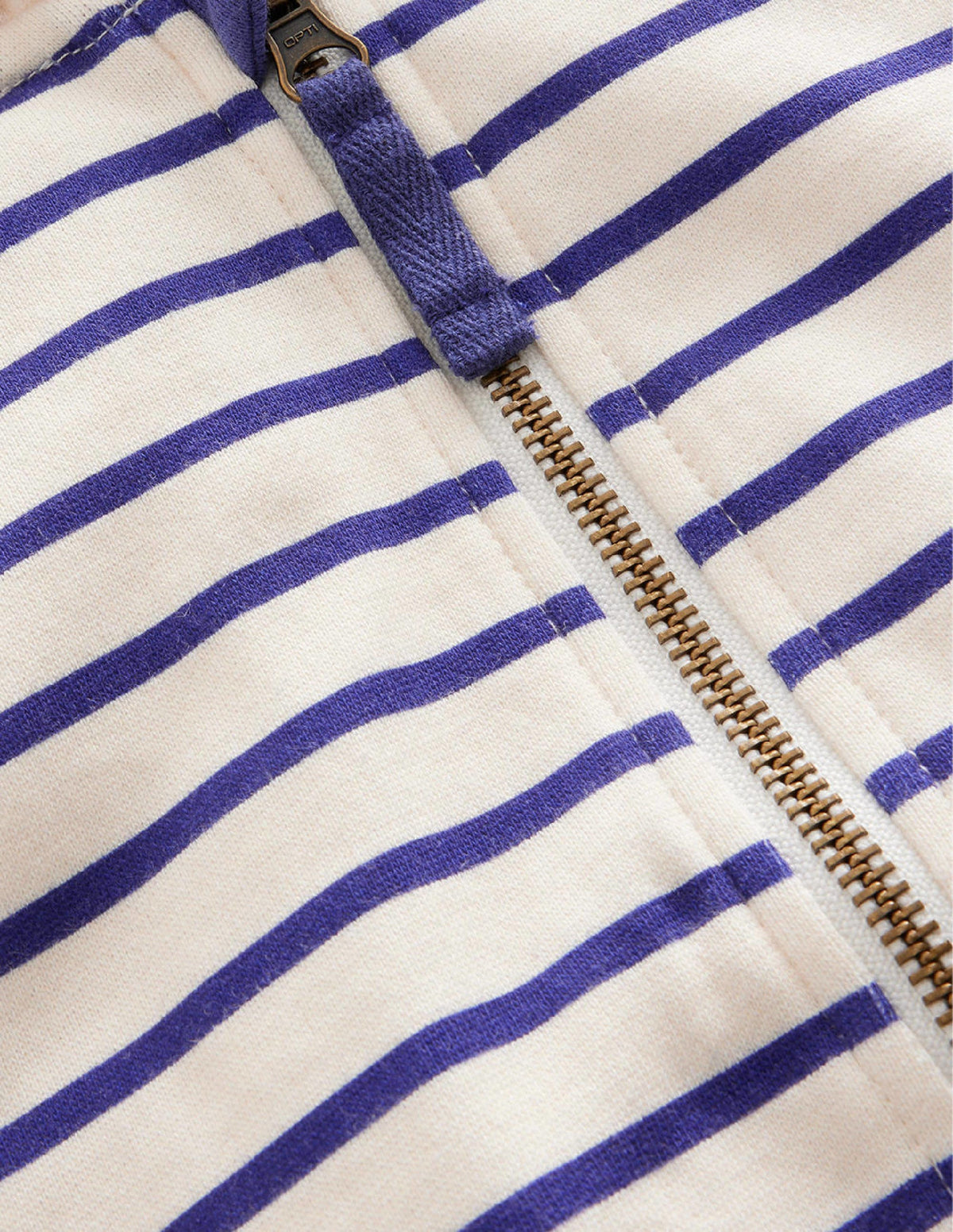 Jersey Stripy Hoodie-Starboard/Ivory - Image 3