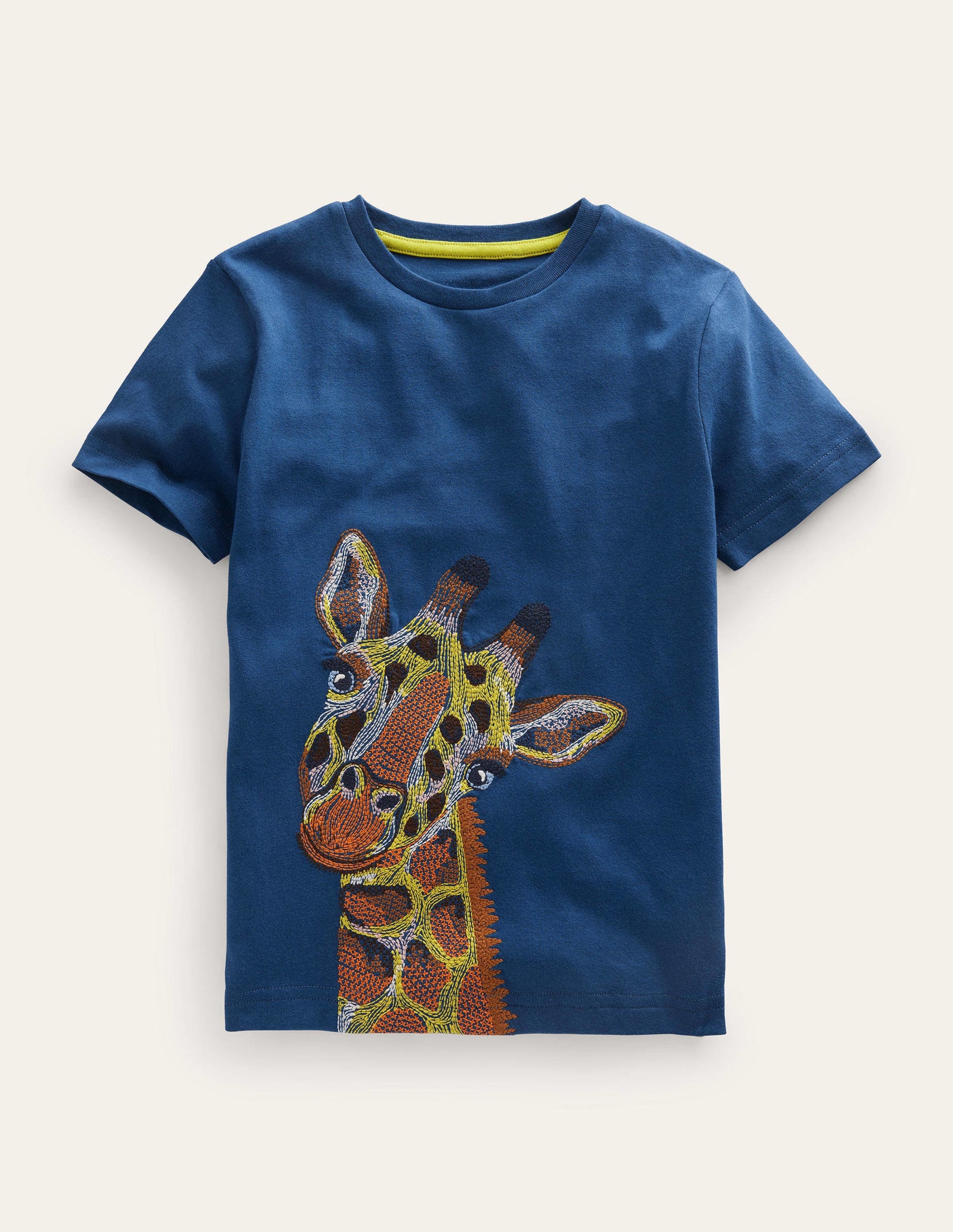 Superstitch T-shirt-Sapphire Blue Giraffe-1