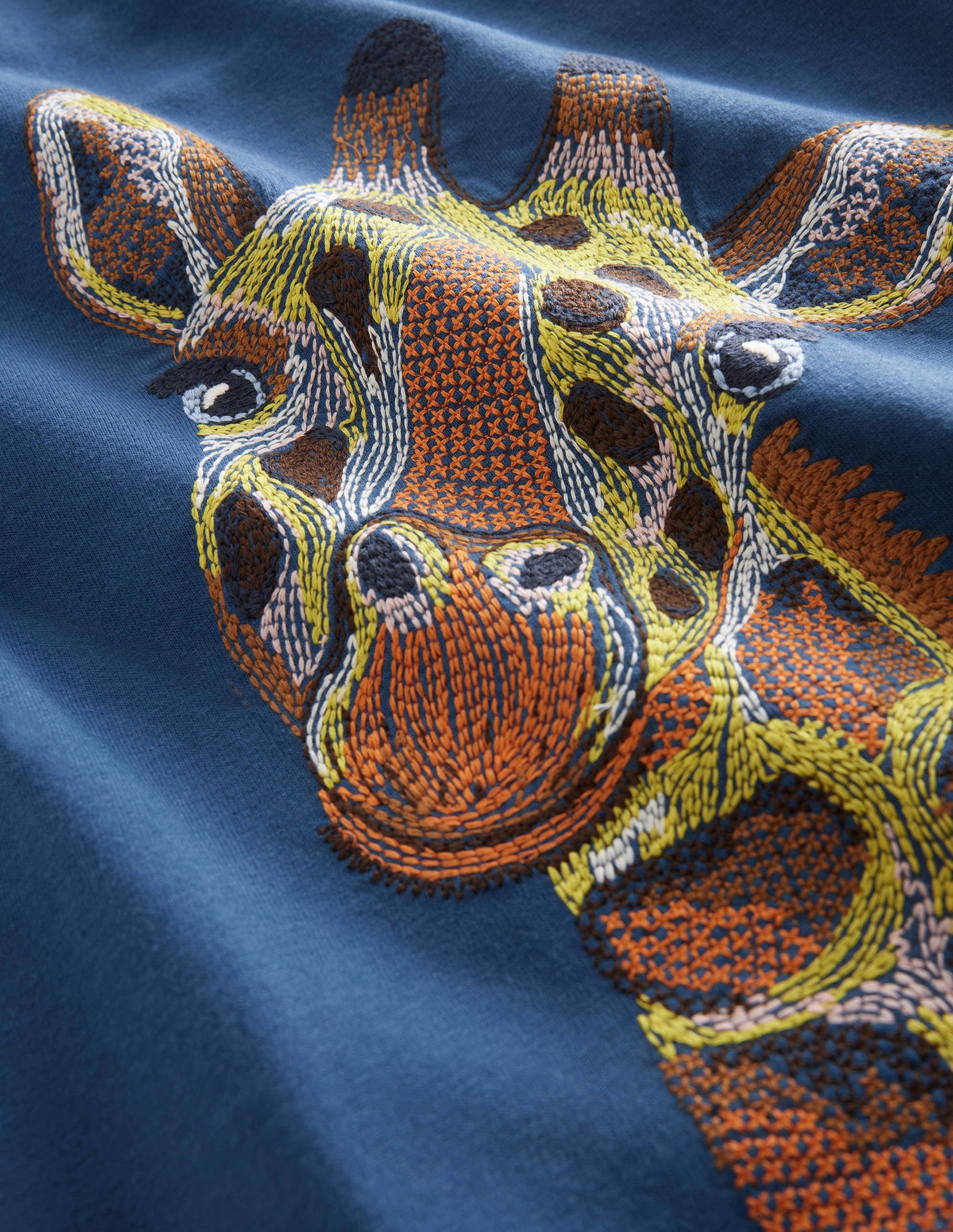 Superstitch T-shirt-Sapphire Blue Giraffe-3