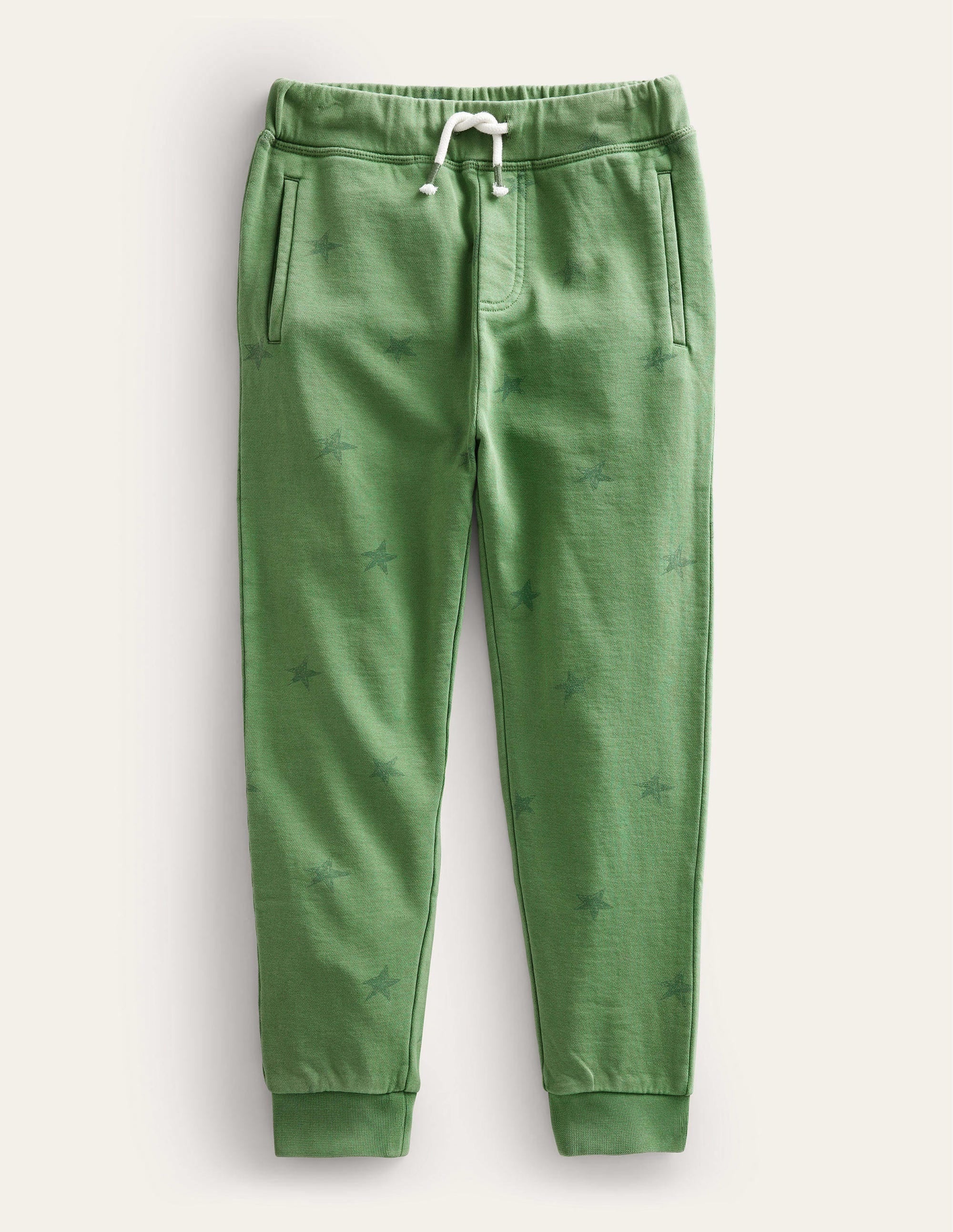 Printed Garment Dye Joggers-Safari Green Scribble Star - Image 1
