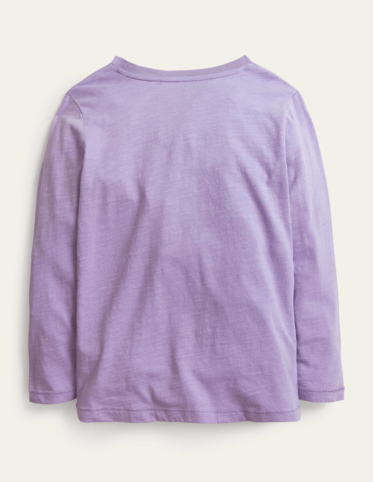 Long-sleeved Washed T-shirt-Misty Lavendar Purple - Image 2