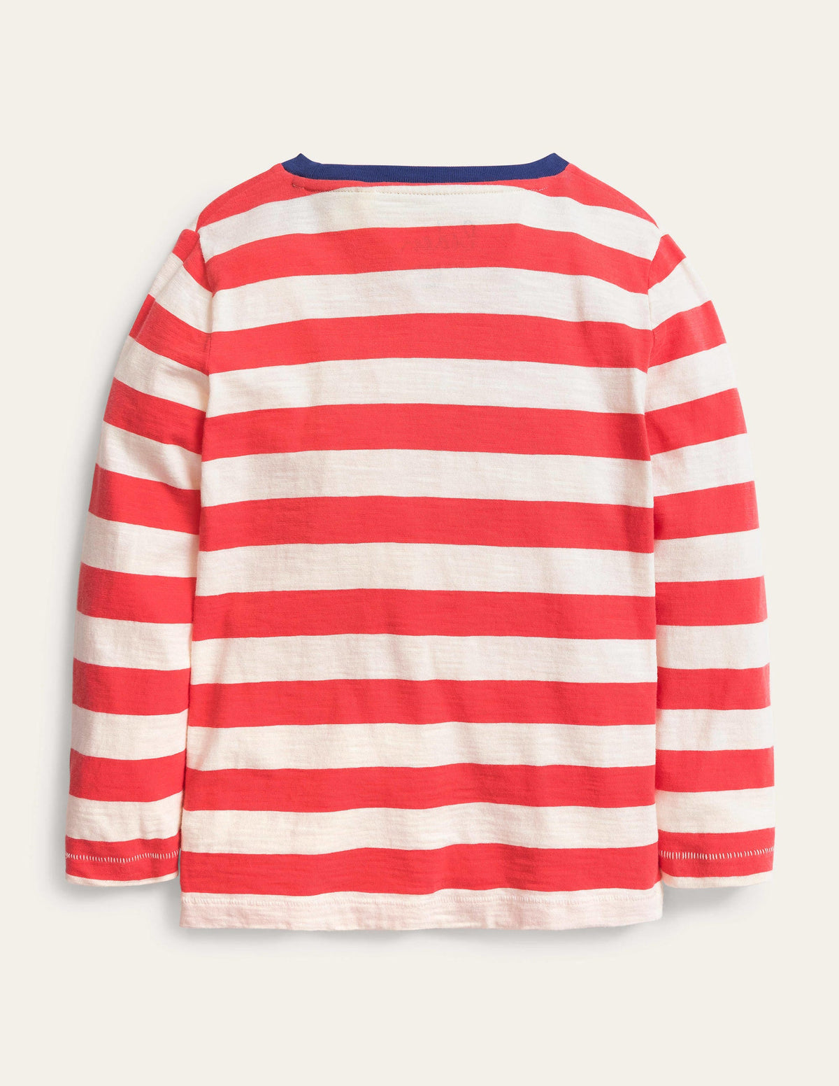 Long-sleeved Washed T-shirt-Jam /Vanilla pod-2