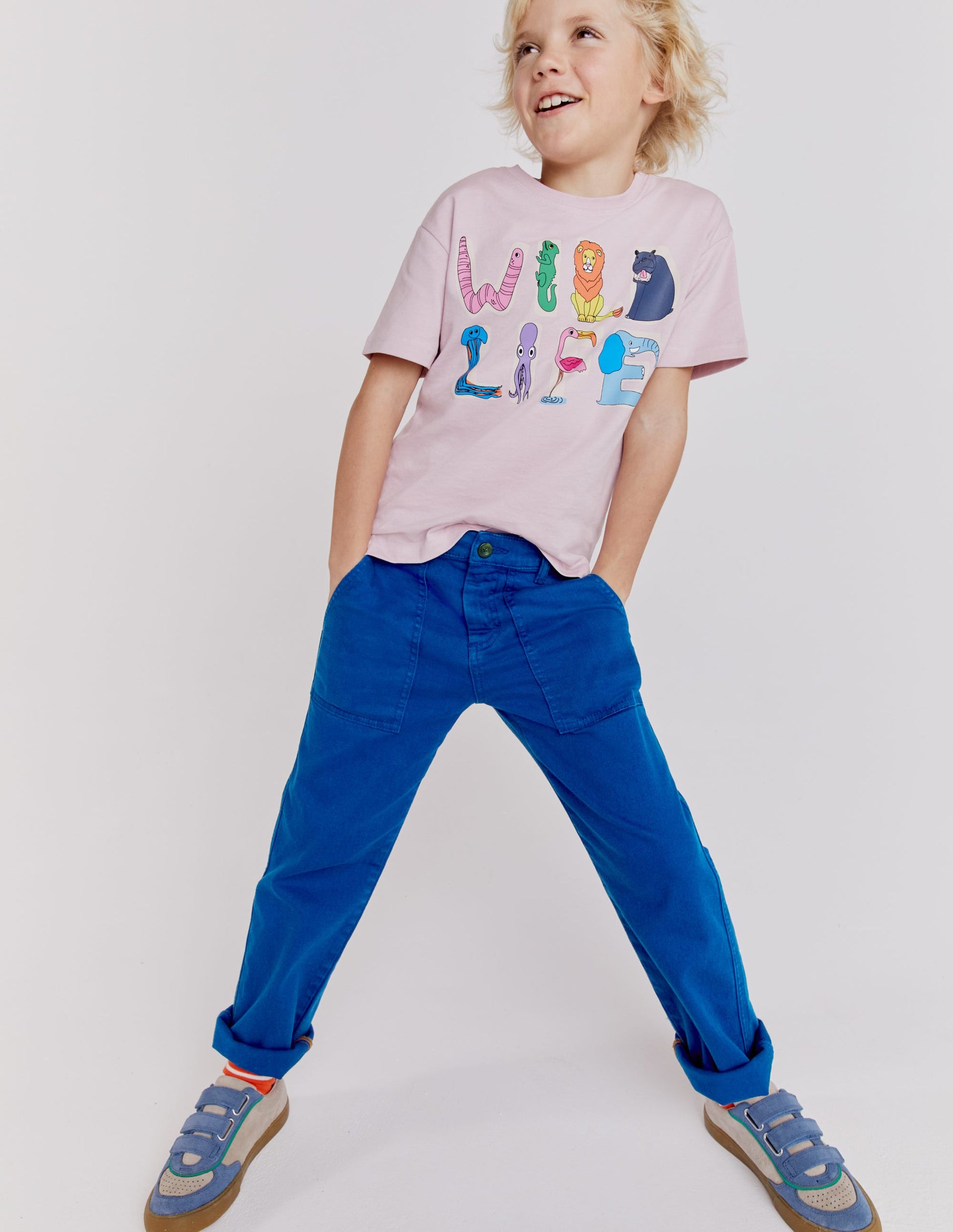 Classic Chinos-Washed Brilliant Blue-4