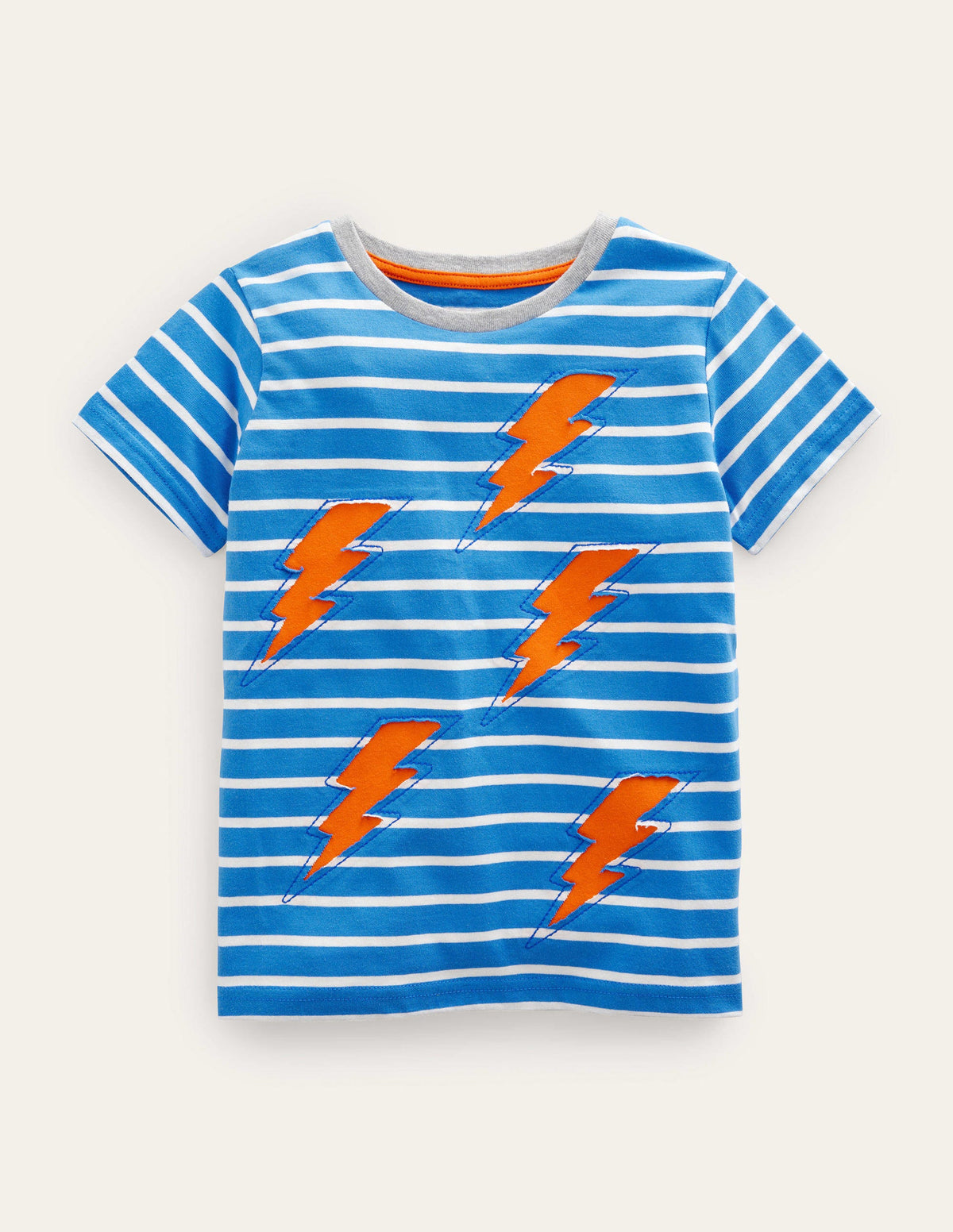 Reverse Appliqué T-shirt-Cabana Blue/Ivory Lightening - Image 1