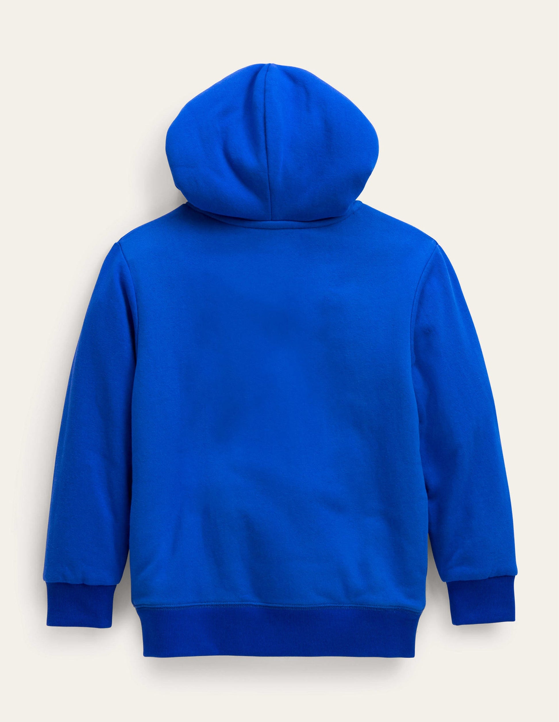 Shaggy-lined Shark Hoodie-Bluing Blue Shark-2