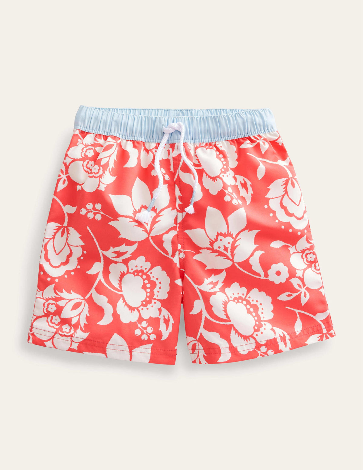 Swim Shorts-Red Floral - Image 1