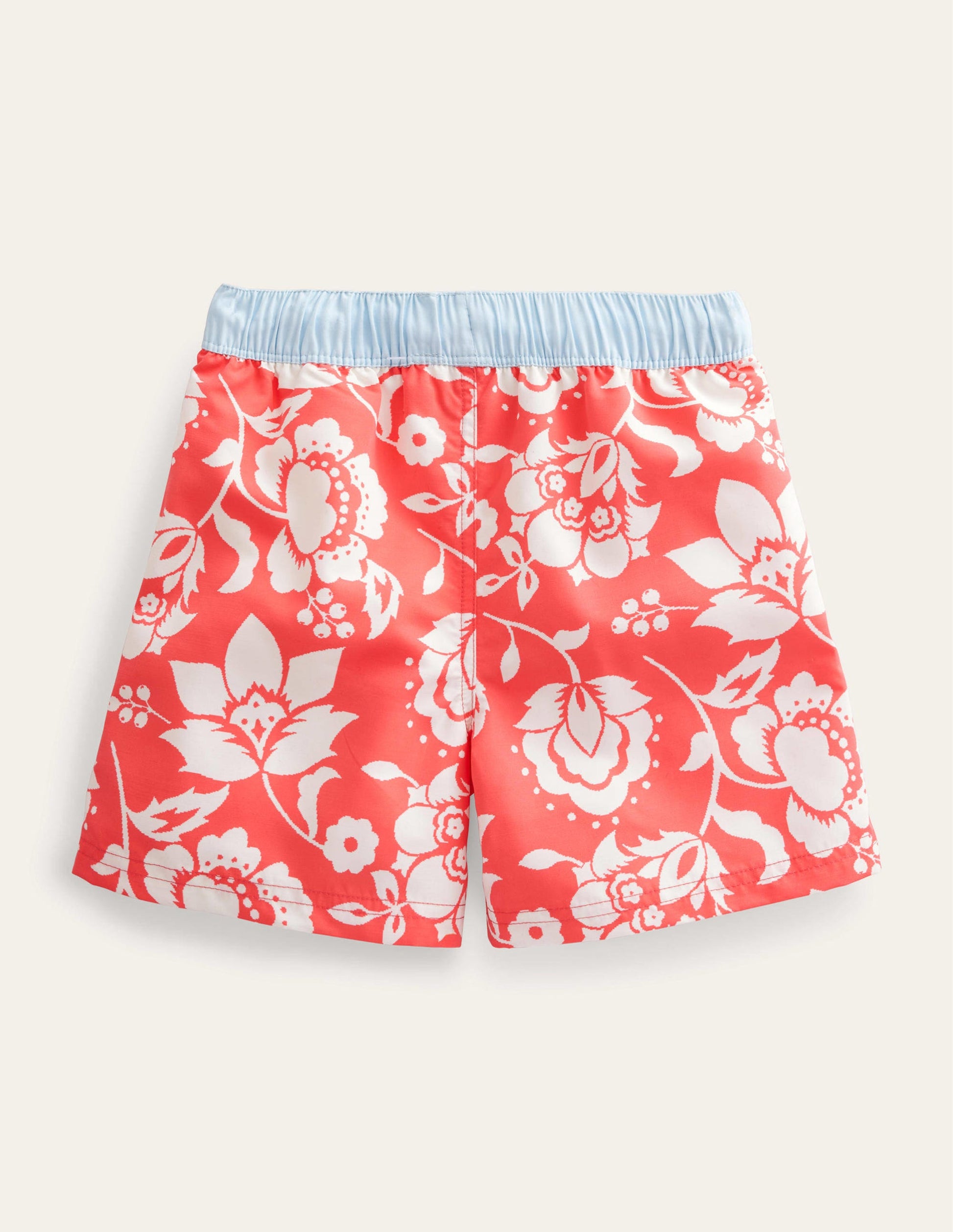 Swim Shorts-Red Floral-2