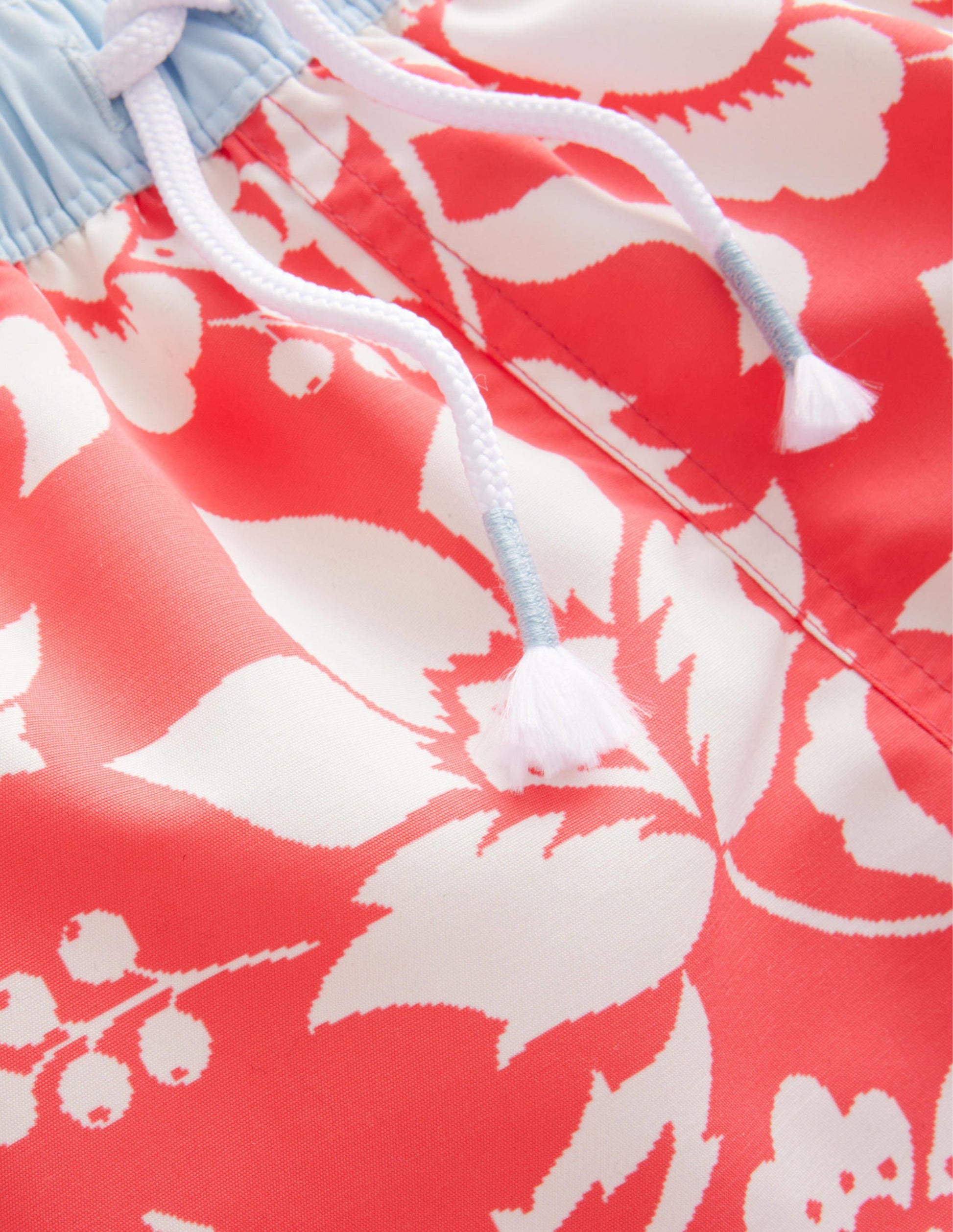 Swim Shorts-Red Floral-3