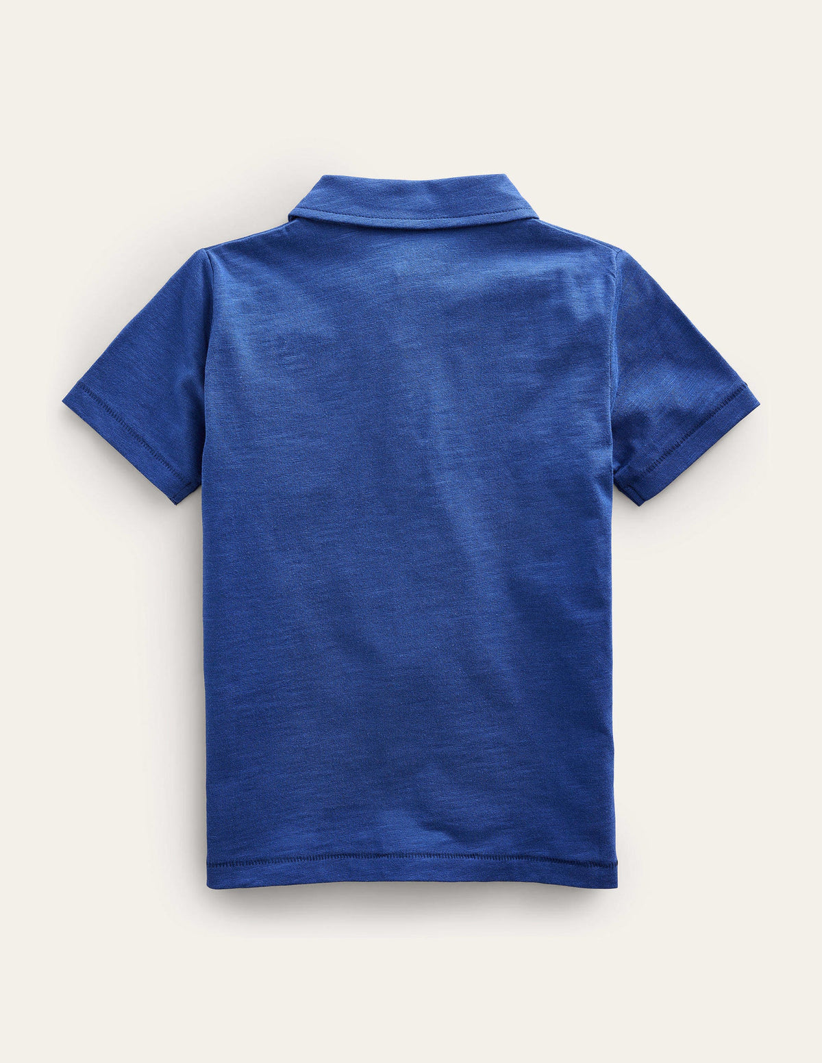 Slub Polo Shirt-Starboard Blue-2