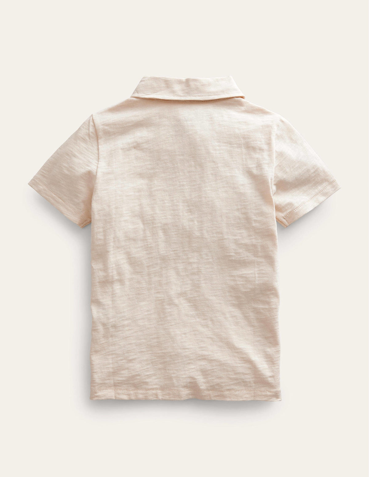 Slub Polo Shirt-Vanilla Pod White - Image 2