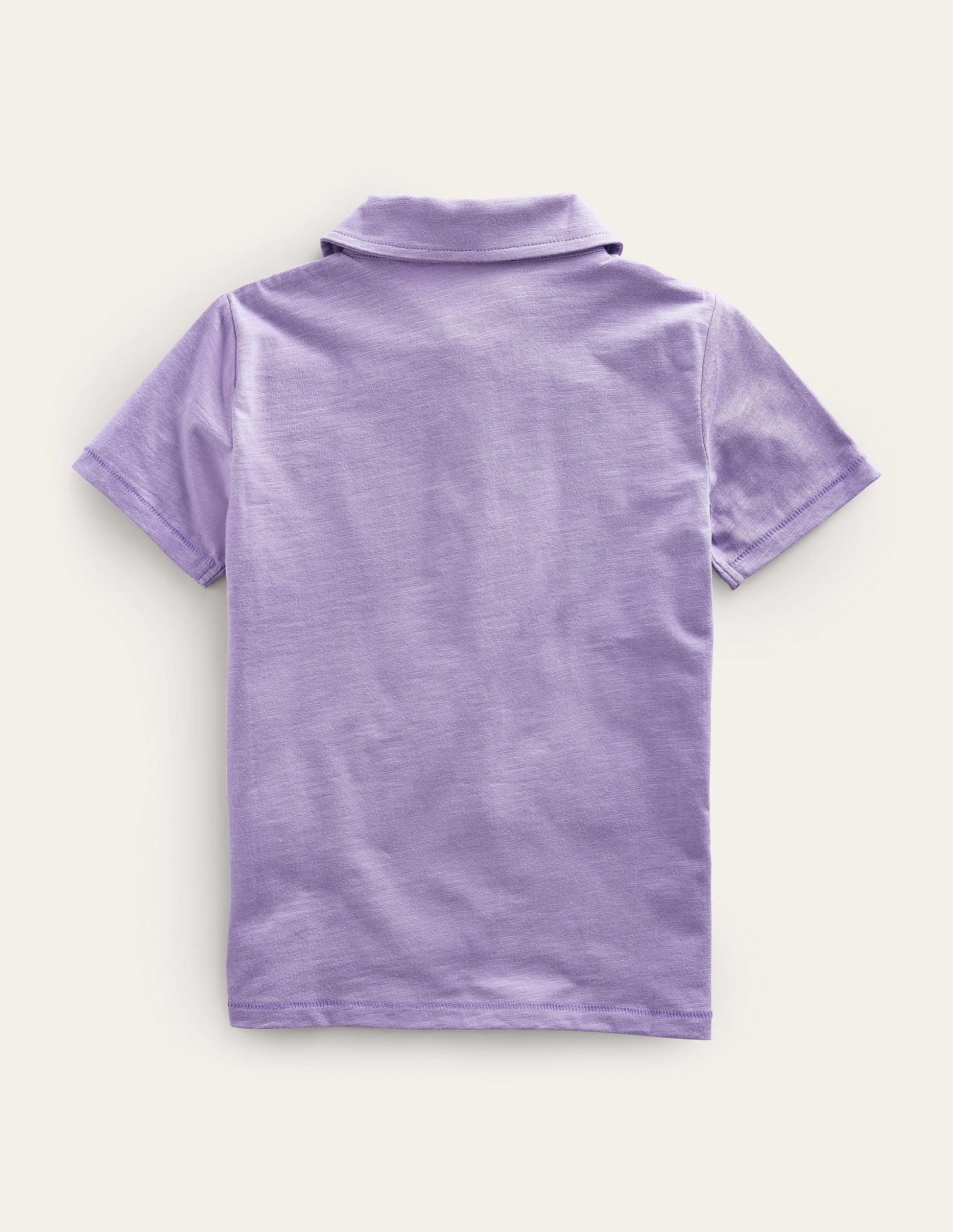 Slub Polo Shirt-Misty Lavender-2