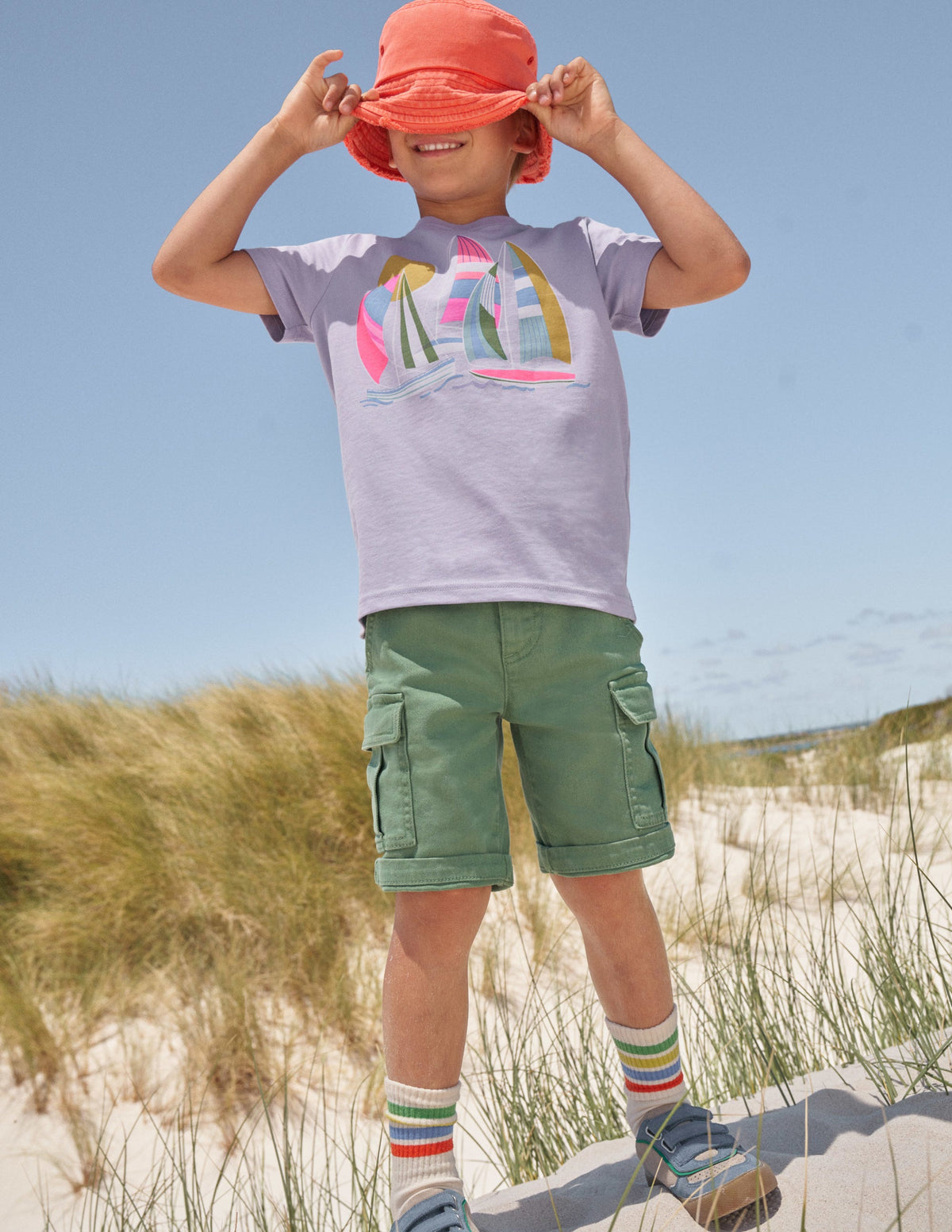 Graphic-Print Cotton T-Shirt-Misty Lavender - Image 4