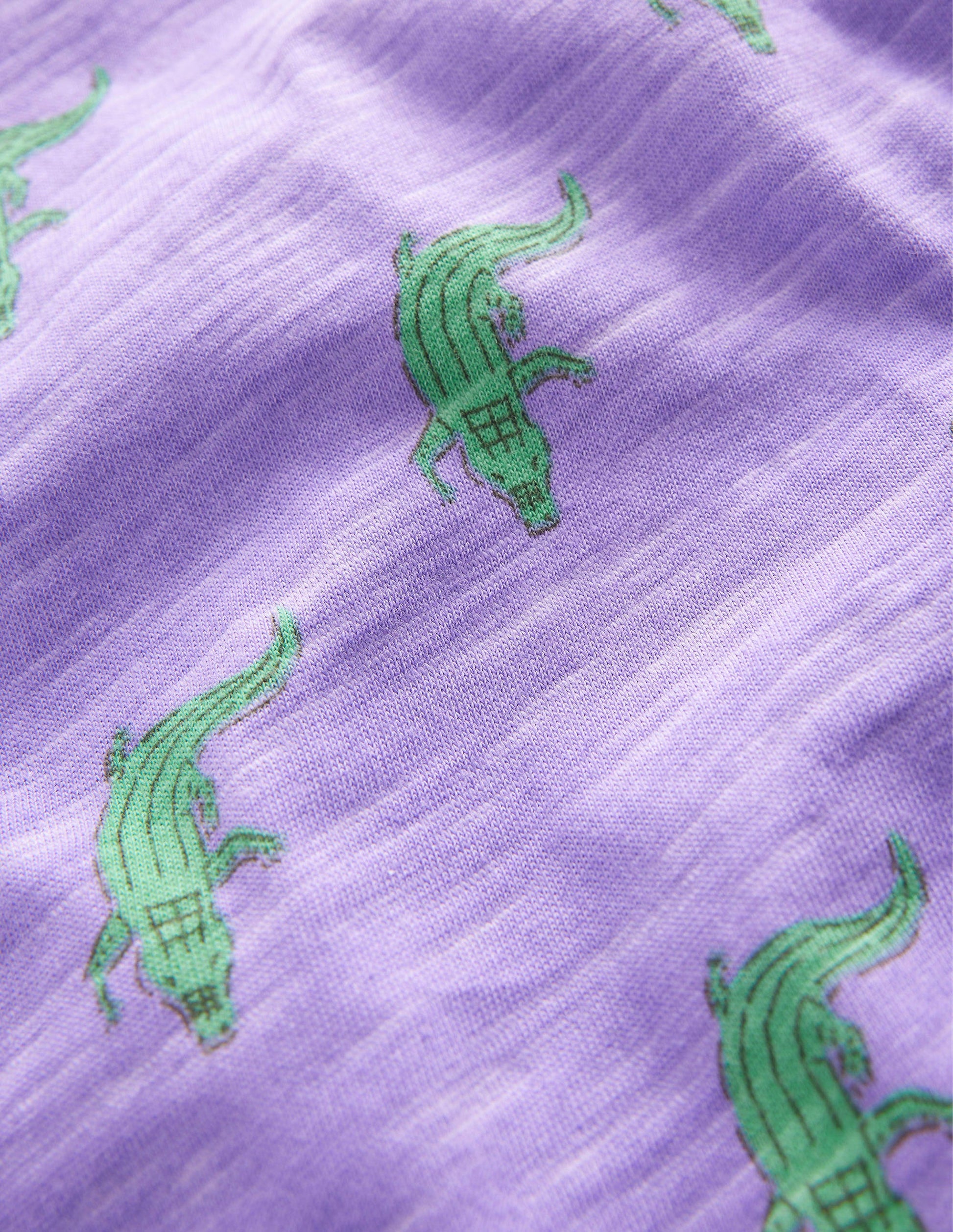All-over Printed T-Shirt-Soft Lavender Purple Croc-3