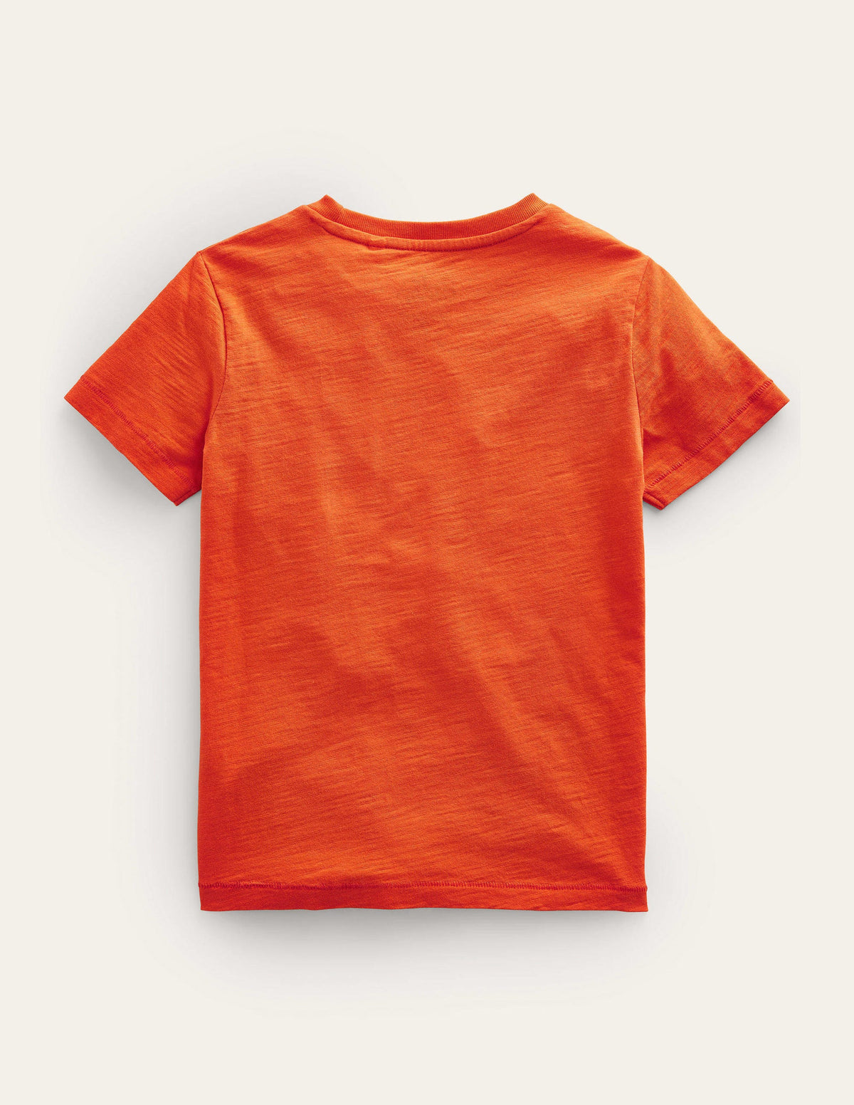 Washed Slub T-shirt-Mandarin Orange - Image 2