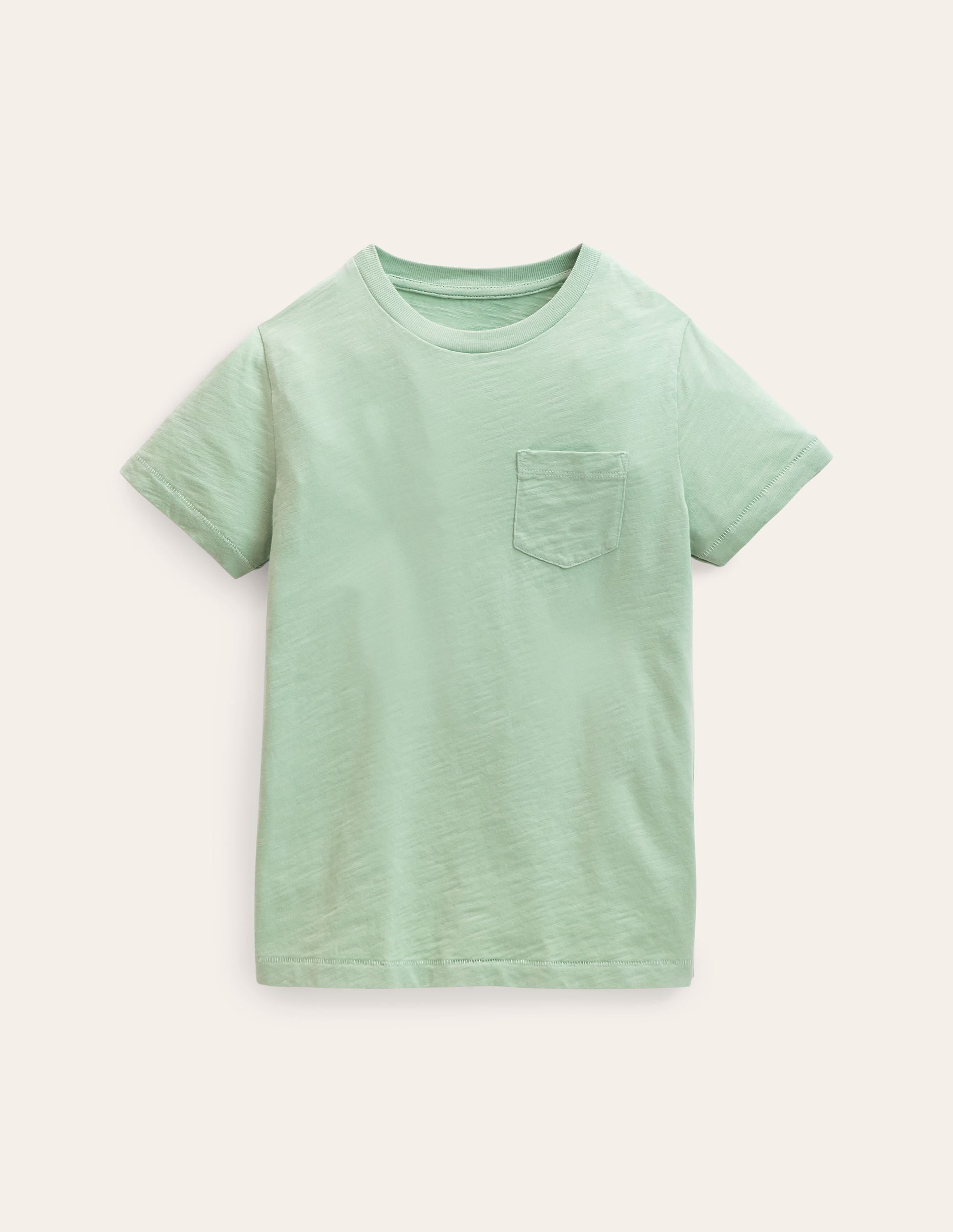 Washed Slub T-shirt-Deep Grass Green - Image 1