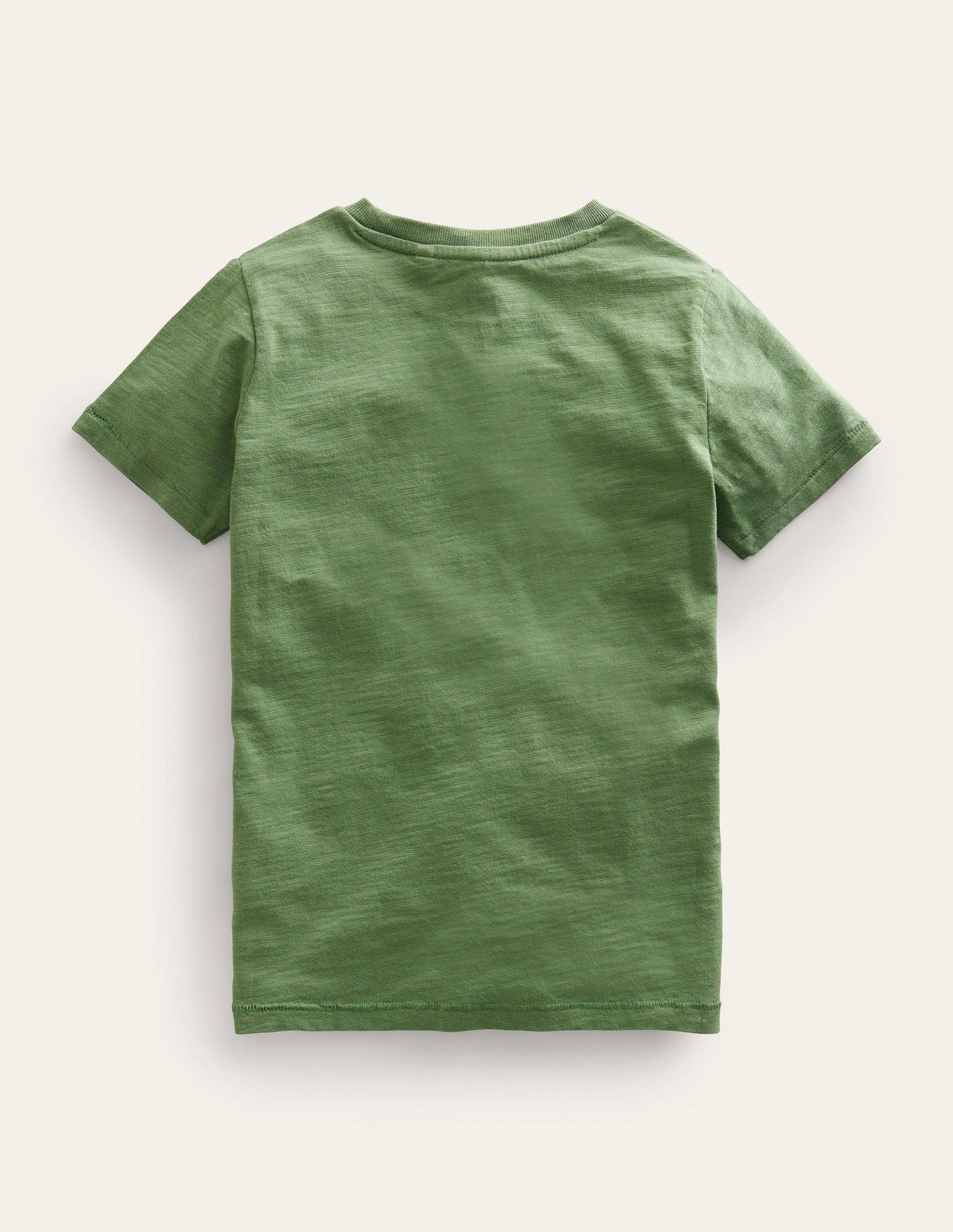 Washed Slub T-shirt-Safari Green-2
