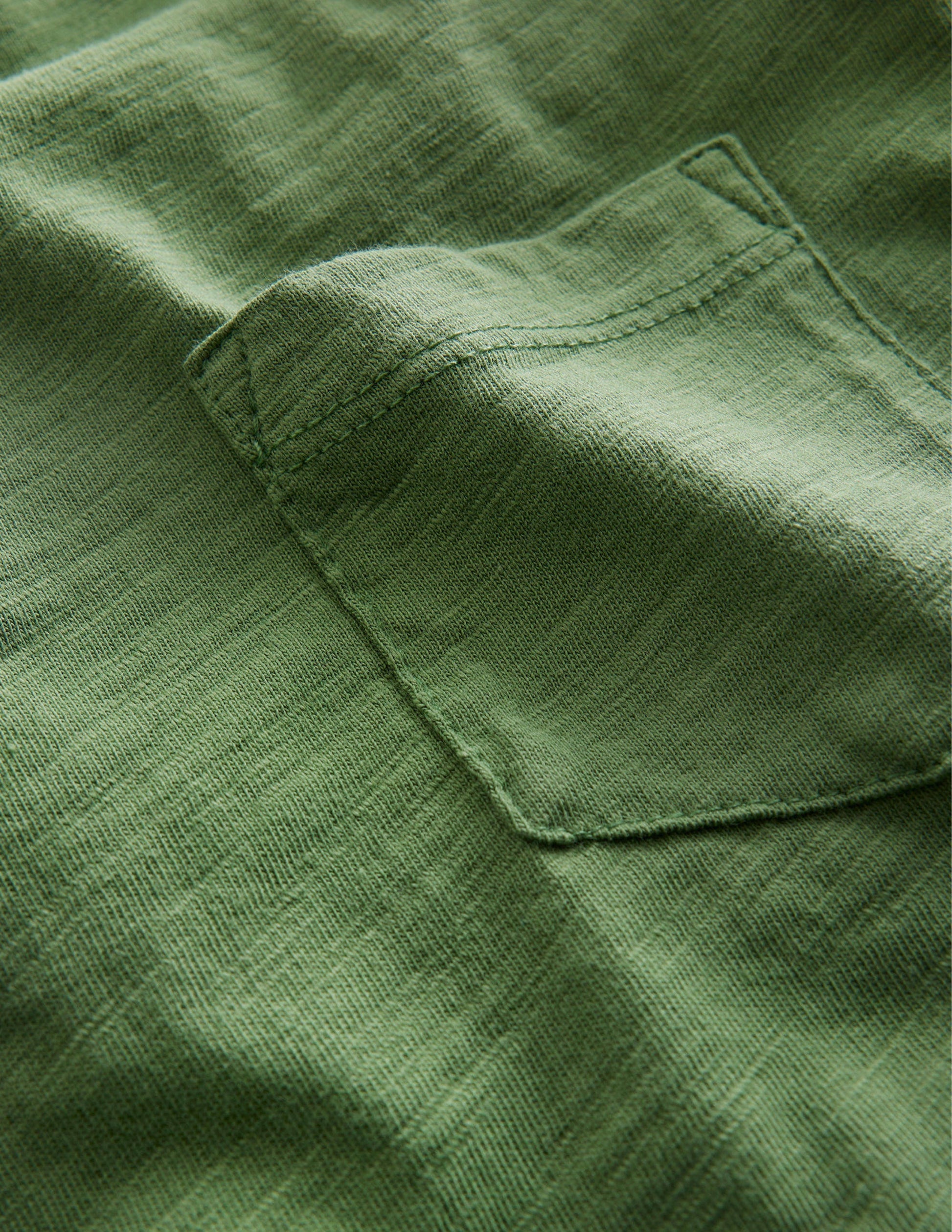 Washed Slub T-shirt-Safari Green-3
