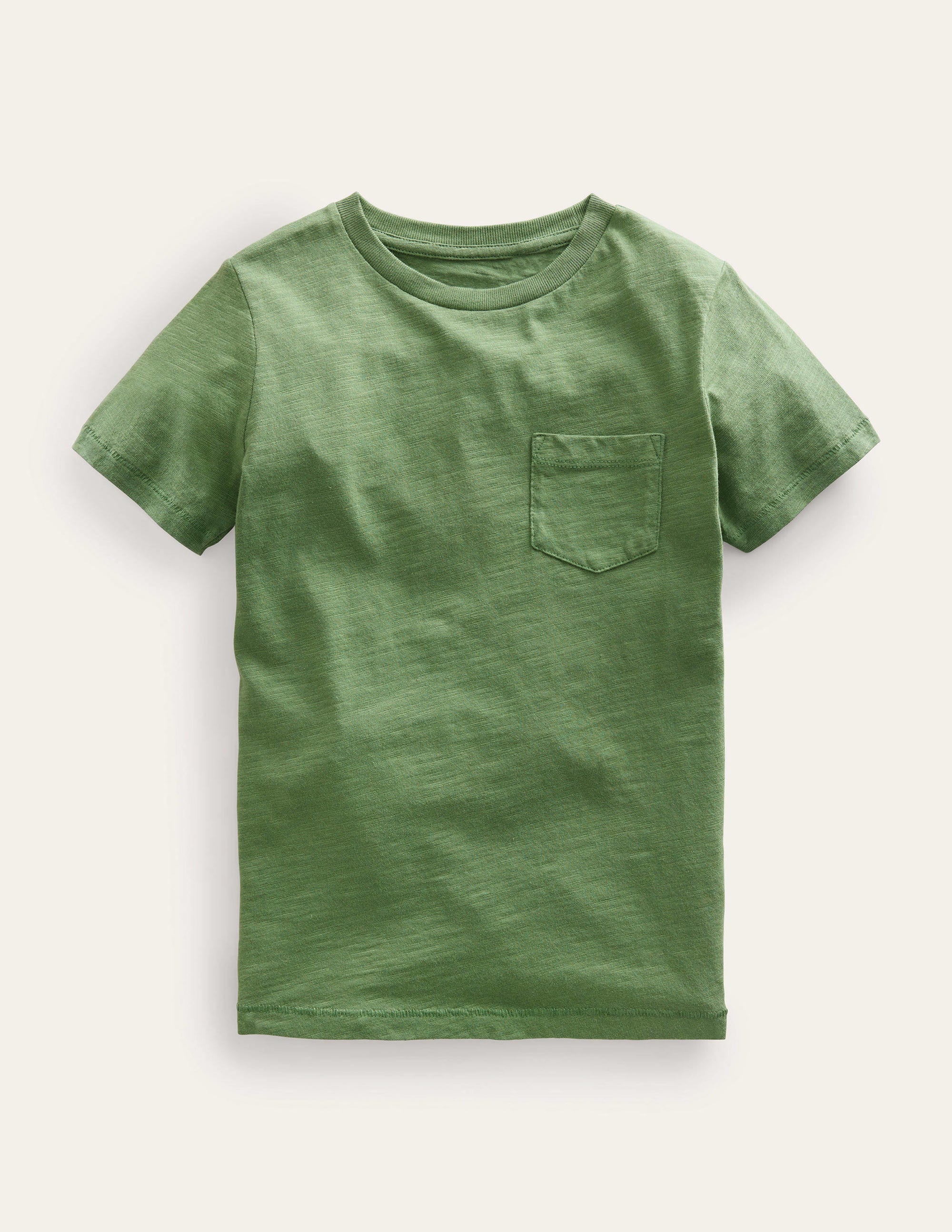 Washed Slub T-shirt-Safari Green - Image 1