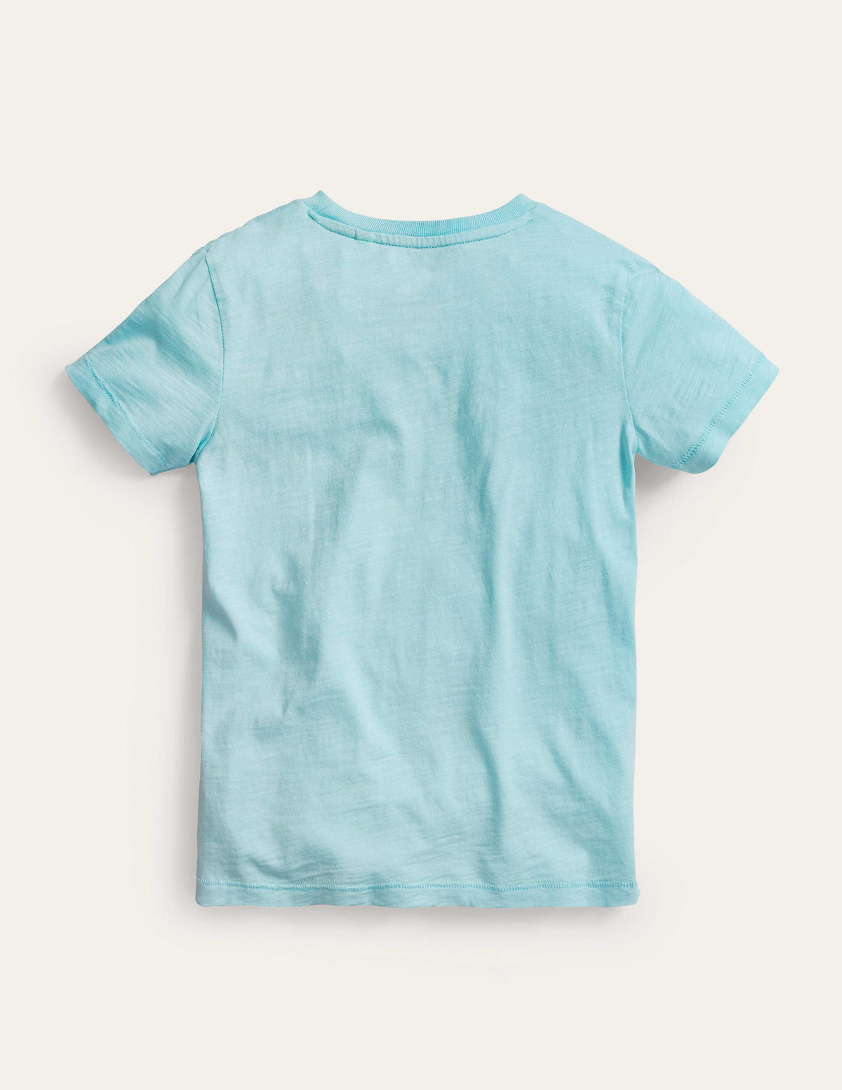 Washed Slub T-shirt-Light Blue - Image 2