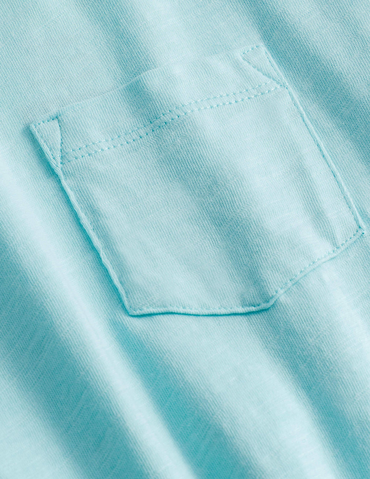 Washed Slub T-shirt-Light Blue-3