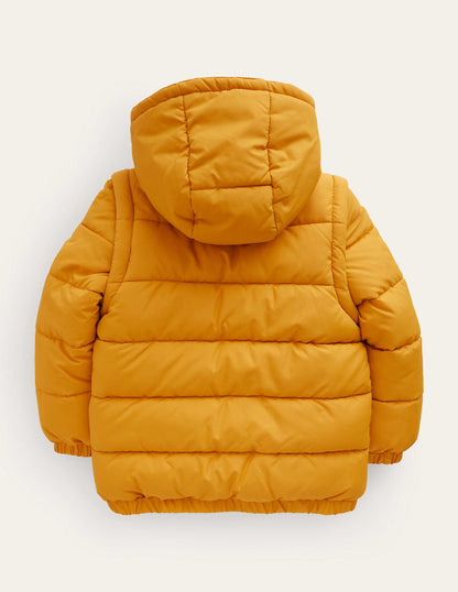 2-in-1 Padded Coat-Brioche Yellow-2