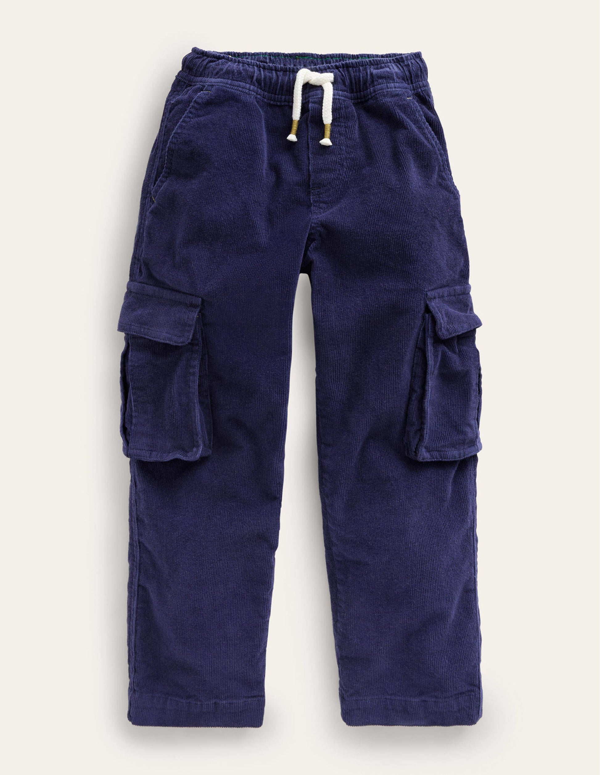 Cord Cargo Trousers-French Navy-1